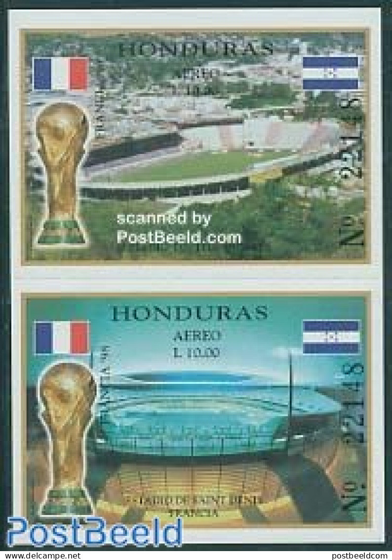 Honduras 1998 World Cup Football 2 S/s, Mint NH, Sport - Football - Honduras