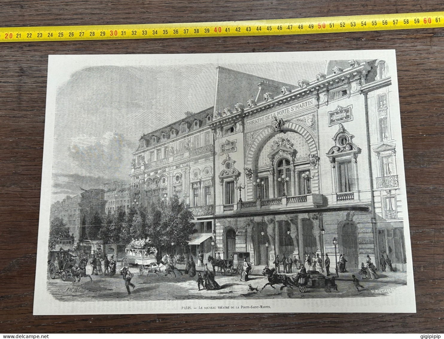 1873 ILL2 PARIS. — LE NOUVEAU Théâtre DE LA PORTE SAINT-MARTIN. - Collections