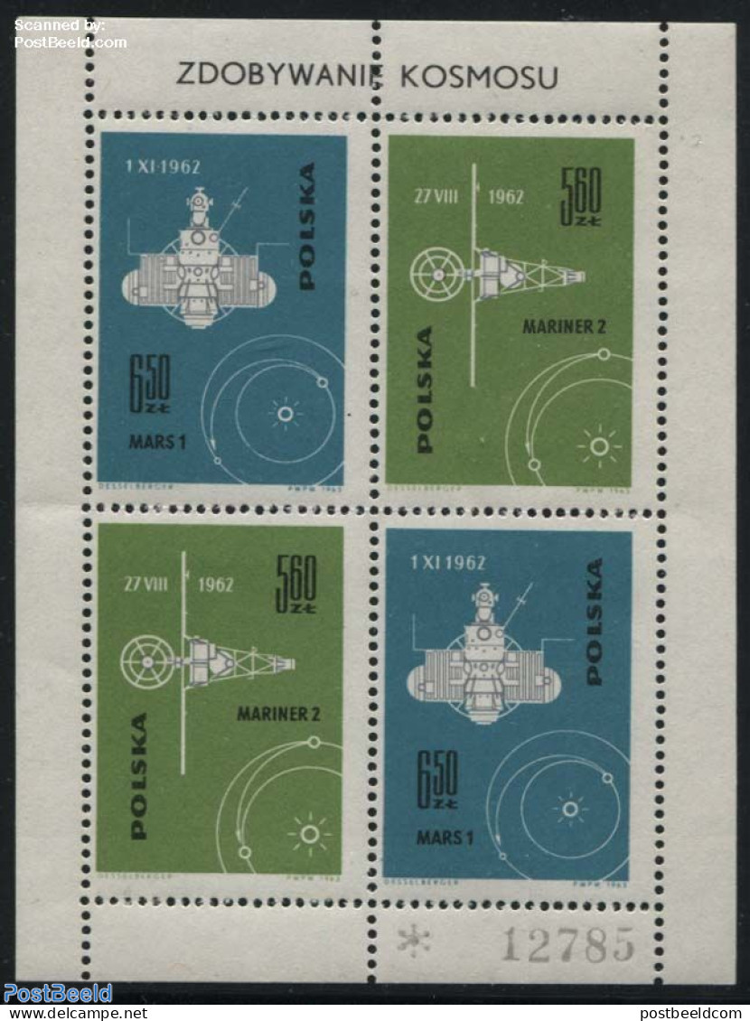 Poland 1963 Space Program S/s, Mint NH, Transport - Space Exploration - Ongebruikt