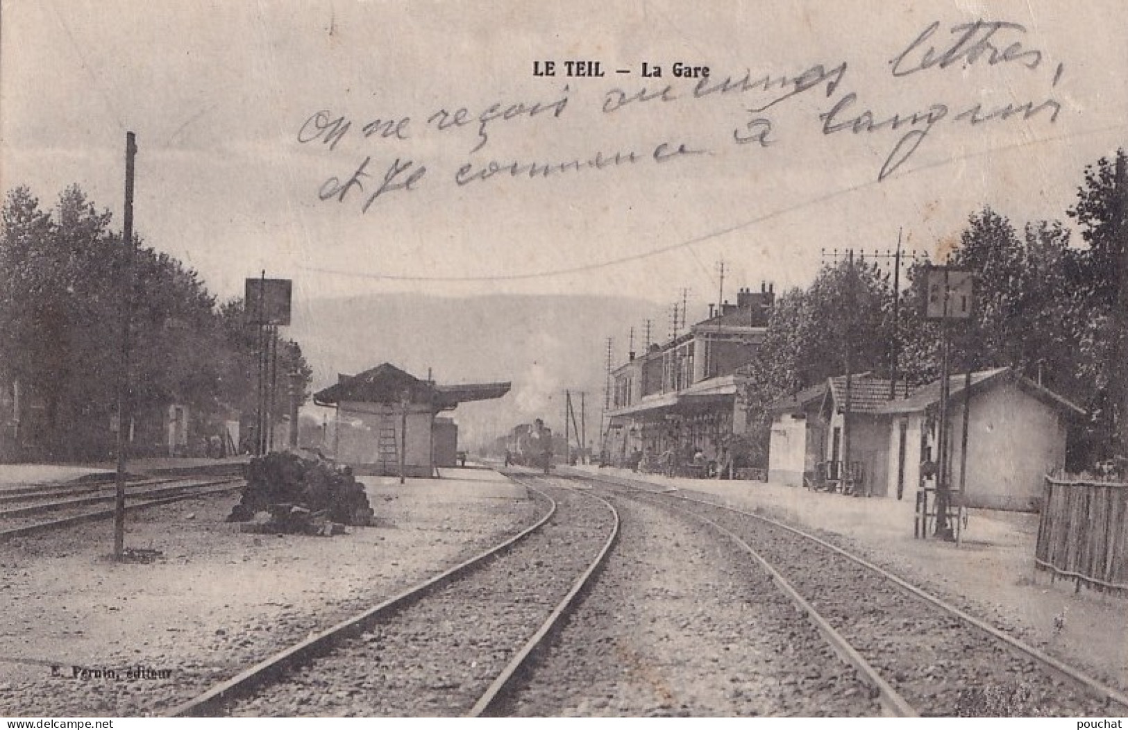 C16-07) LE TEIL  (ARDECHE)  LA GARE  - ( 2 SCANS ) - Le Teil