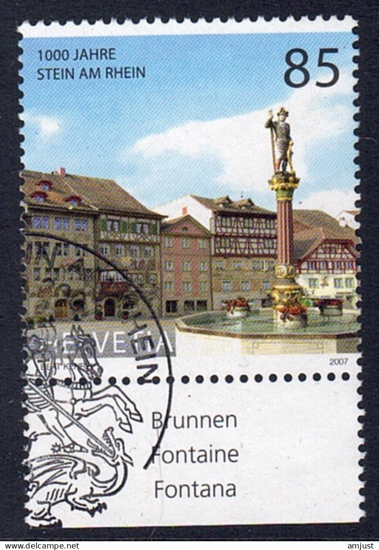 Suisse // Switzerland // 2000-2009 // 2007 //  1000 Ans De Stein Am Rhein Oblitéré 1er Jour No. 1219 - Used Stamps