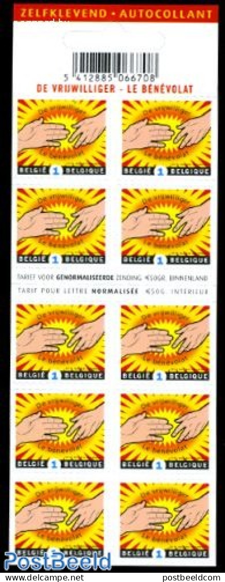 Belgium 2011 Volunteers Booklet S-a, Mint NH, Stamp Booklets - Unused Stamps