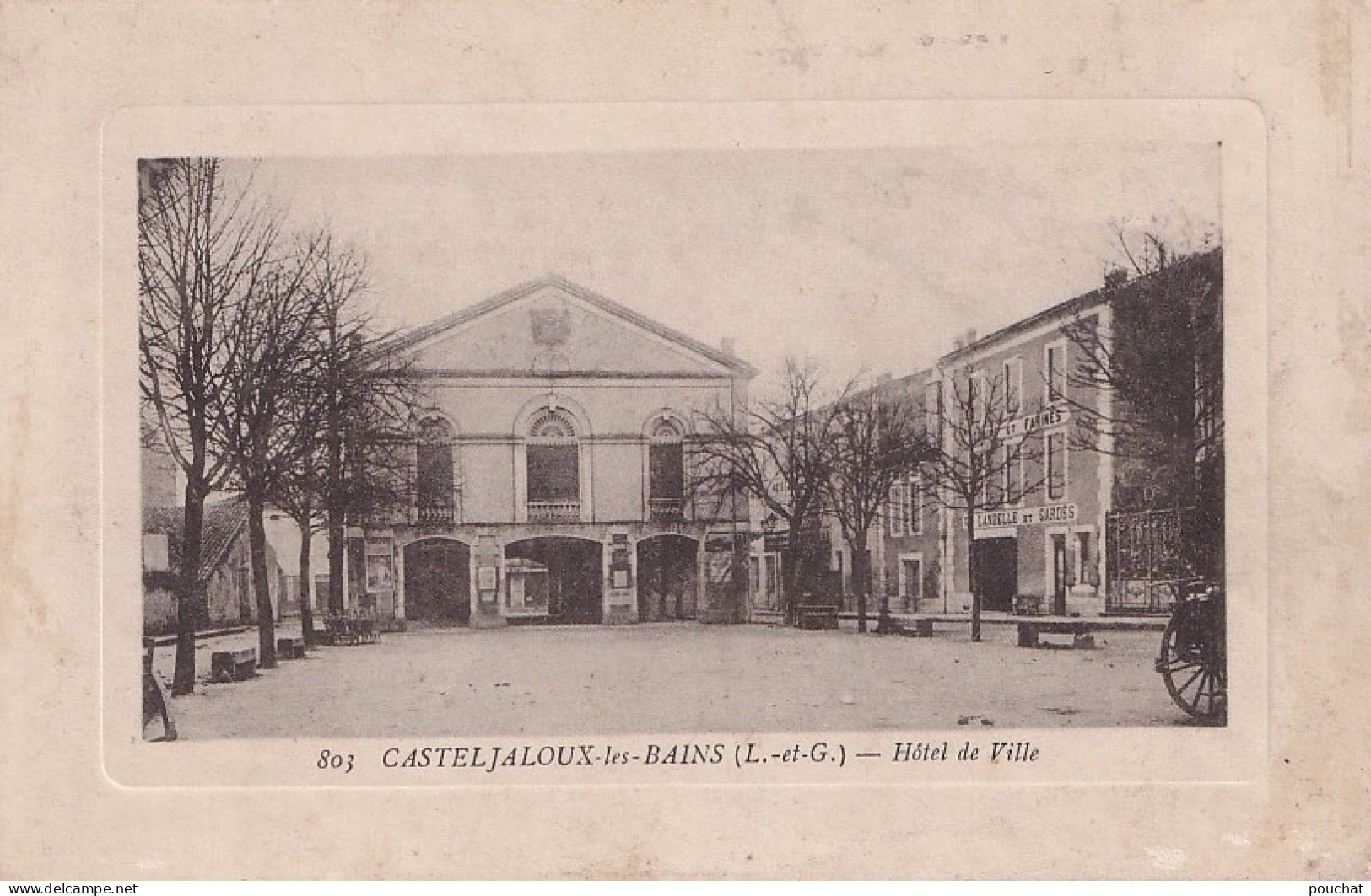 S8-47) CASTELJALOUX LES BAINS (LOT ET GARONNE) HOTEL DE VILLE - ( 2 SCANS ) - Casteljaloux