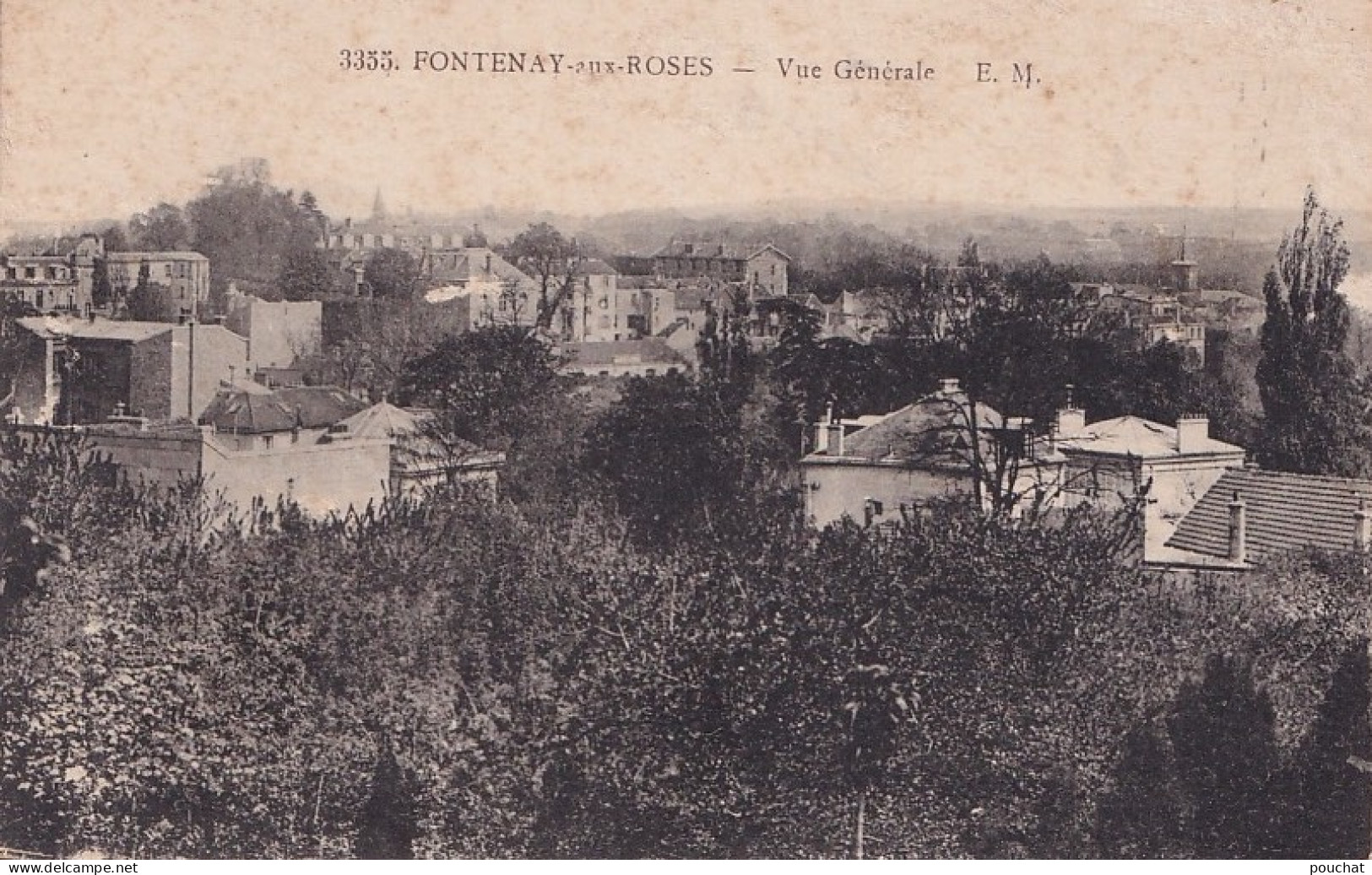 S10-92) FONTENAY AUX ROSES - VUE GENERALE  - ( 2 SCANS ) - Fontenay Aux Roses