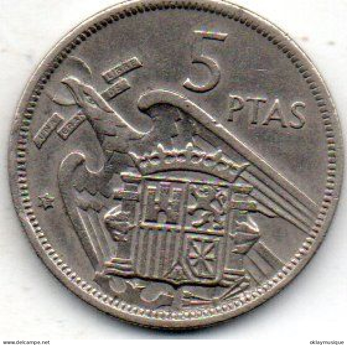 5 Pesetas 1957 - 5 Pesetas