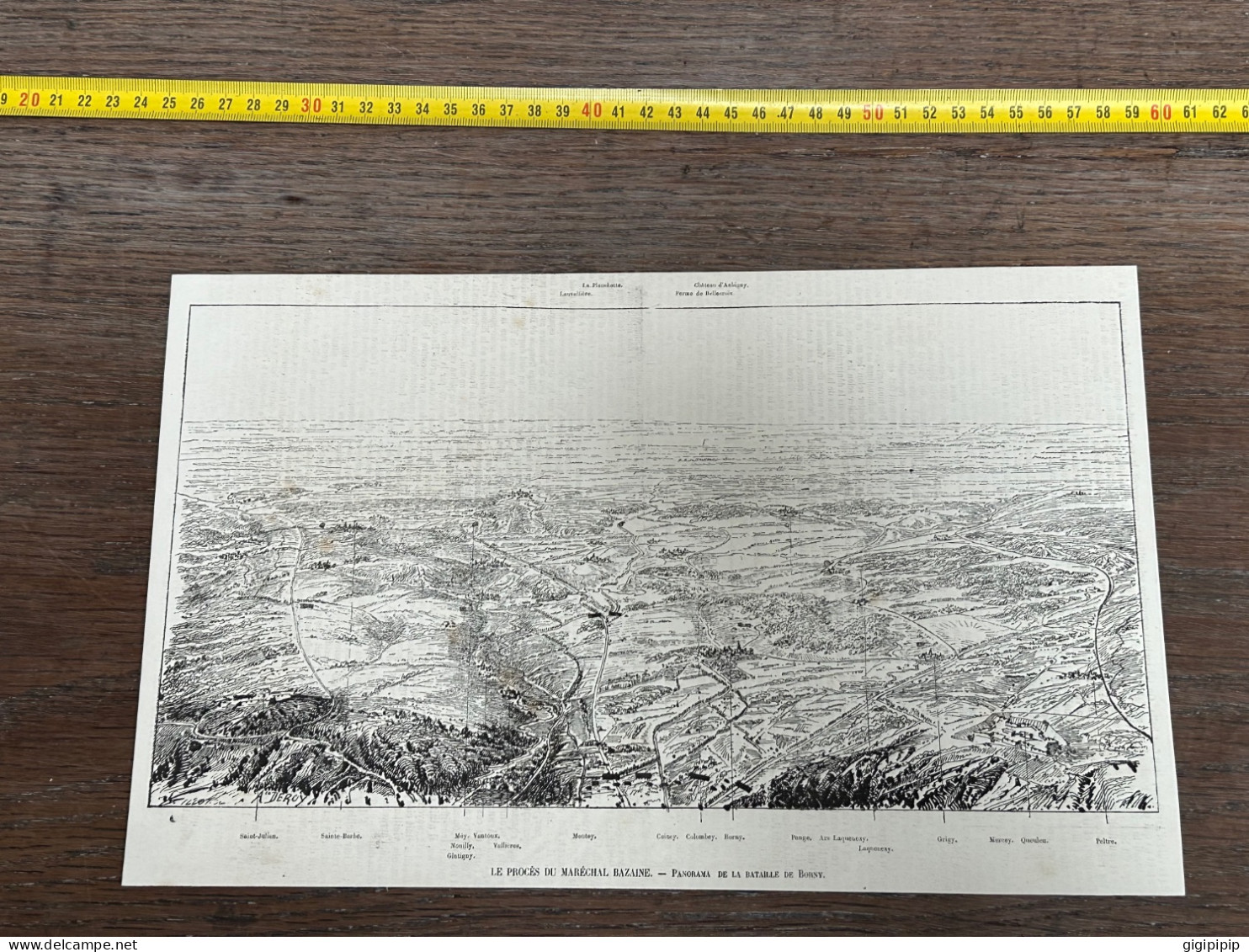 1873 ILL2 PROCES DU MARECHAL BAZAINE PANORAMA DE LA BATAILLE DE BORNY. - Collezioni