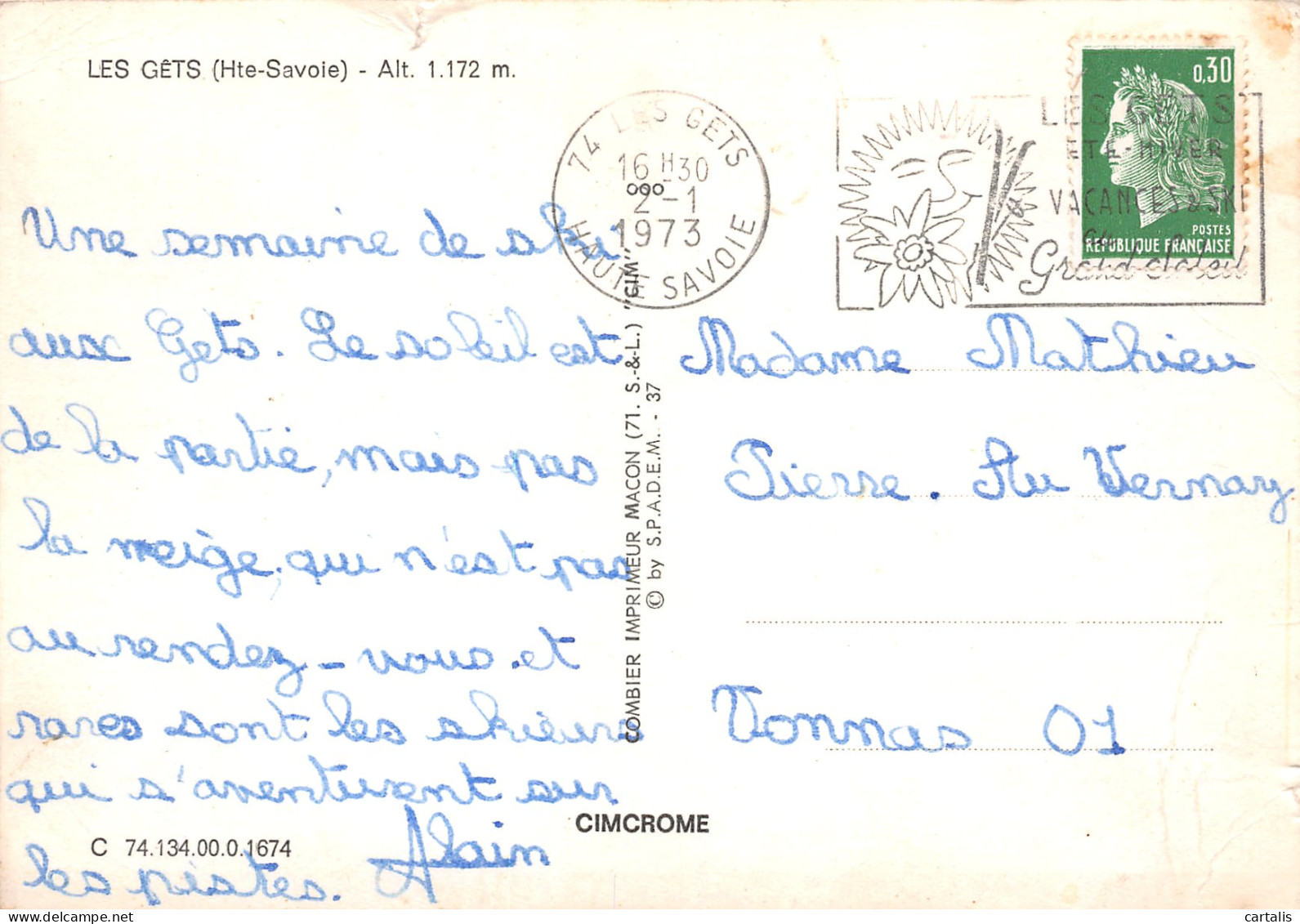 74-LES GETS-N°3757-C/0175 - Les Gets