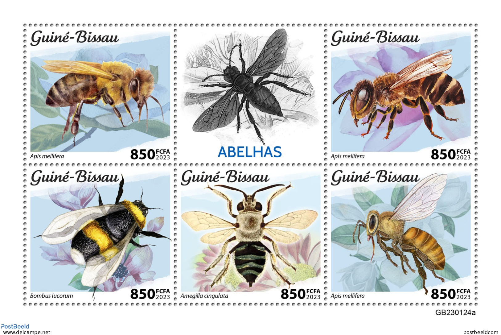 Guinea Bissau 2023 Bees, Mint NH, Nature - Bees - Guinée-Bissau