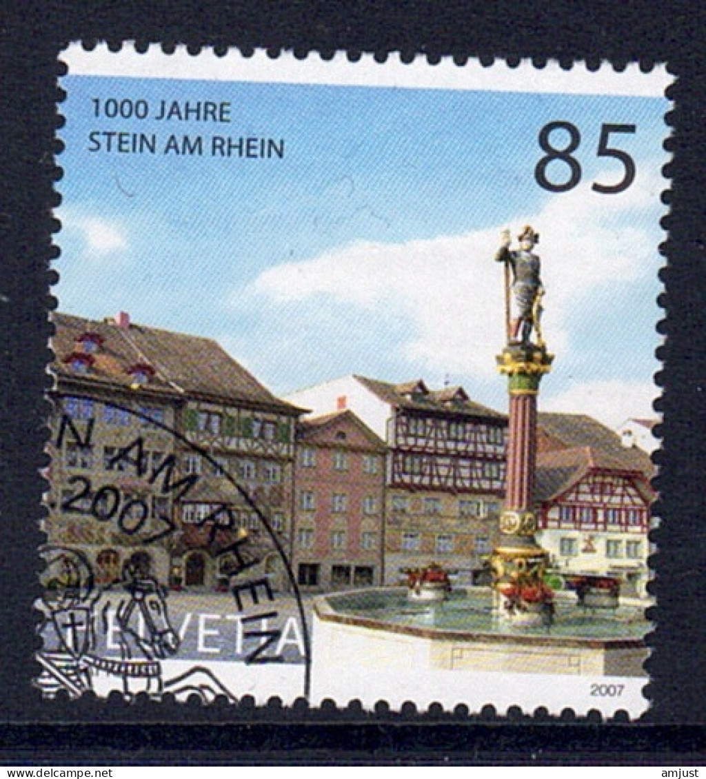 Suisse // Switzerland // 2000-2009 // 2007 //  1000 Ans De Stein Am Rhein Oblitérée 1er Jour, Fontaine No. 1219 - Used Stamps