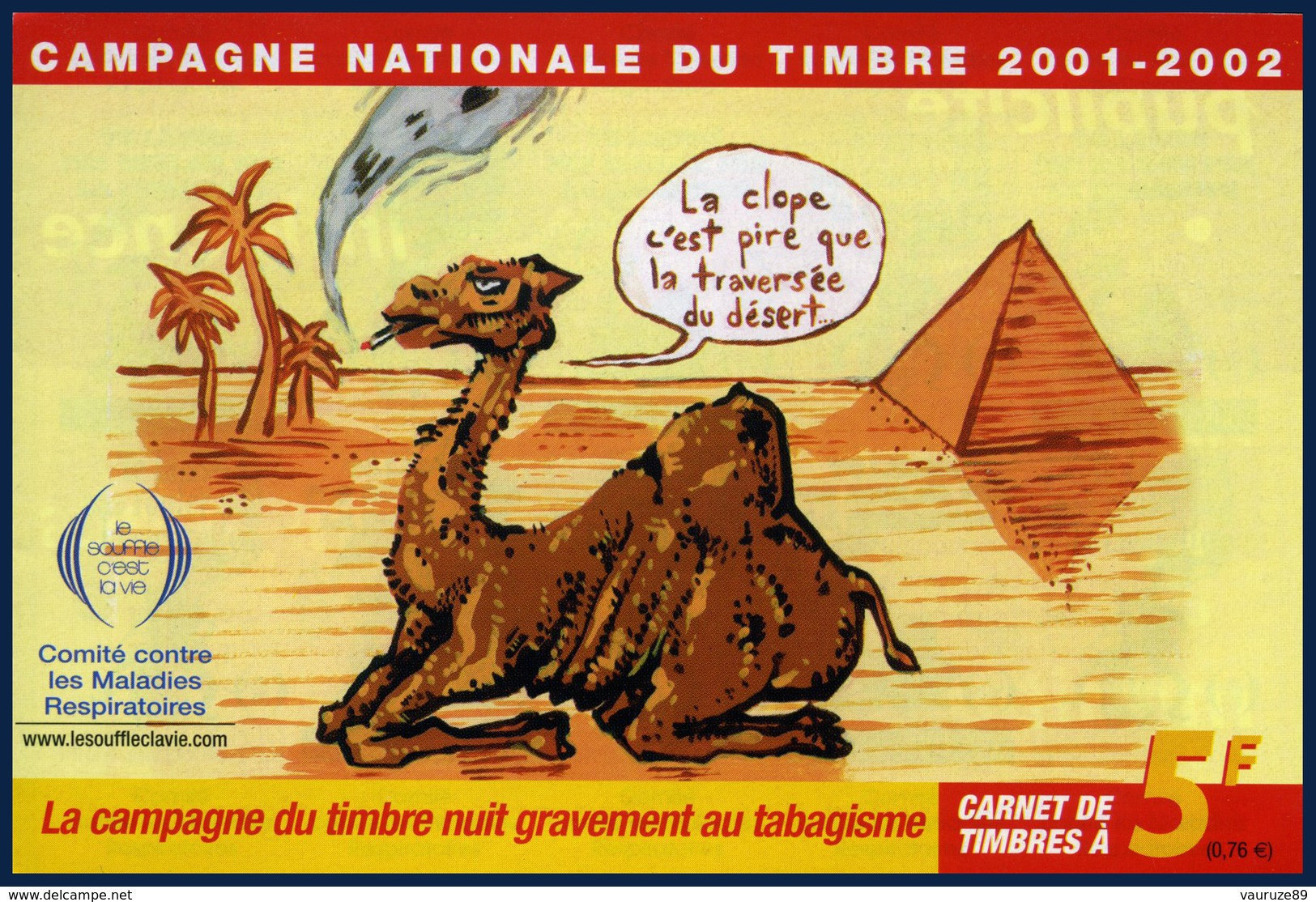 Carnet De 2001 - Tuberculose - Antituberculeux - Lutte Contre Le Tabac - Tuberkulose-Serien