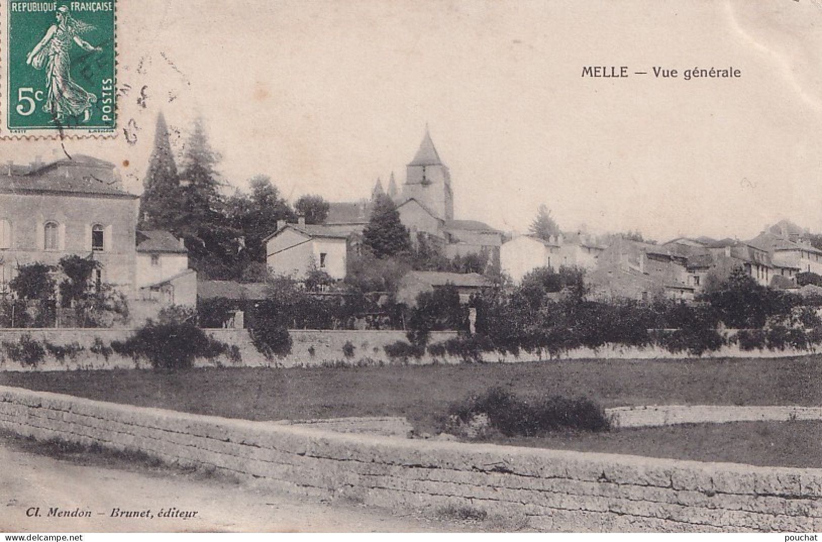 F20-79) MELLE - VUE GENERALE - Melle