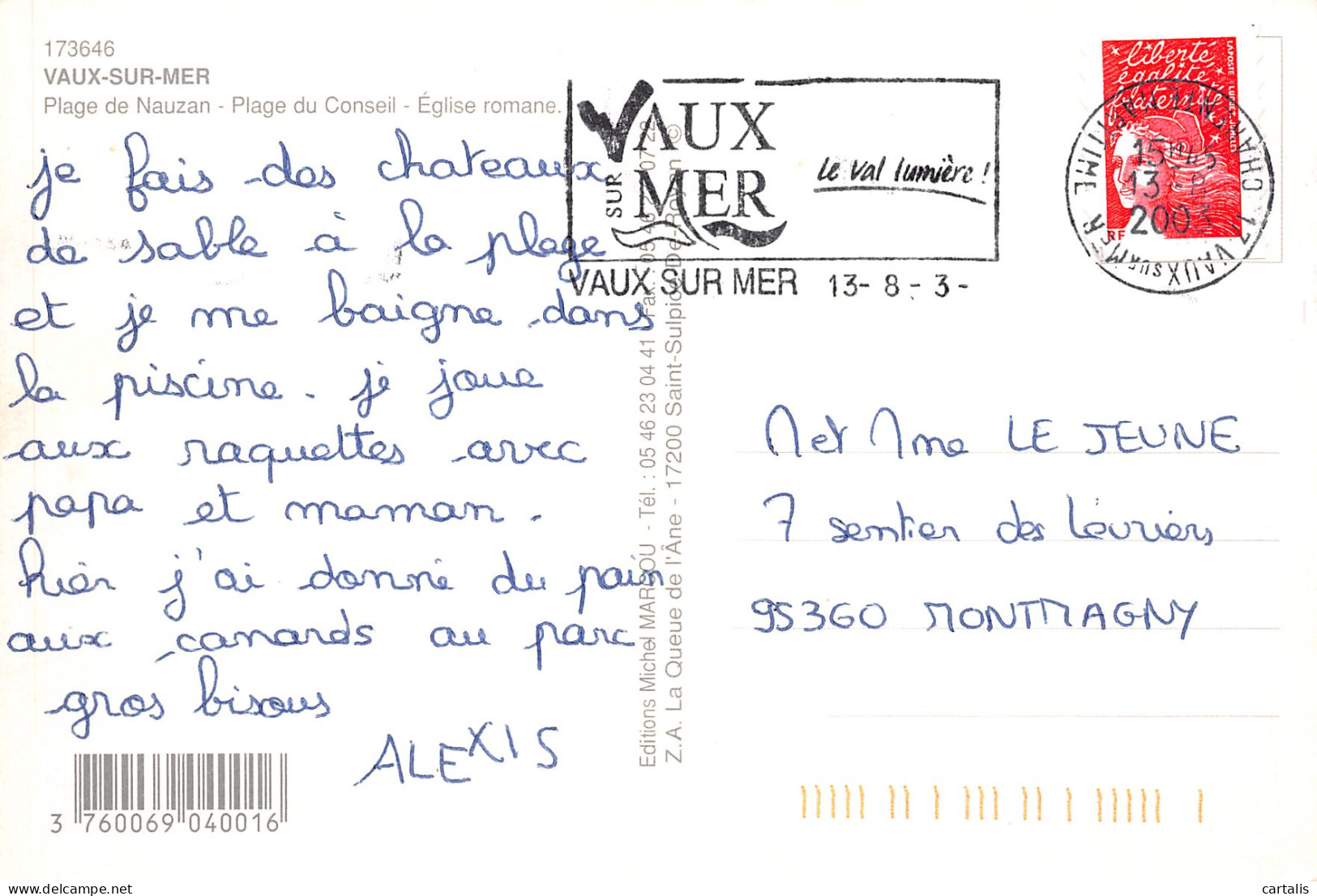 17-VAUX SUR MER-N°3758-D/0141 - Vaux-sur-Mer