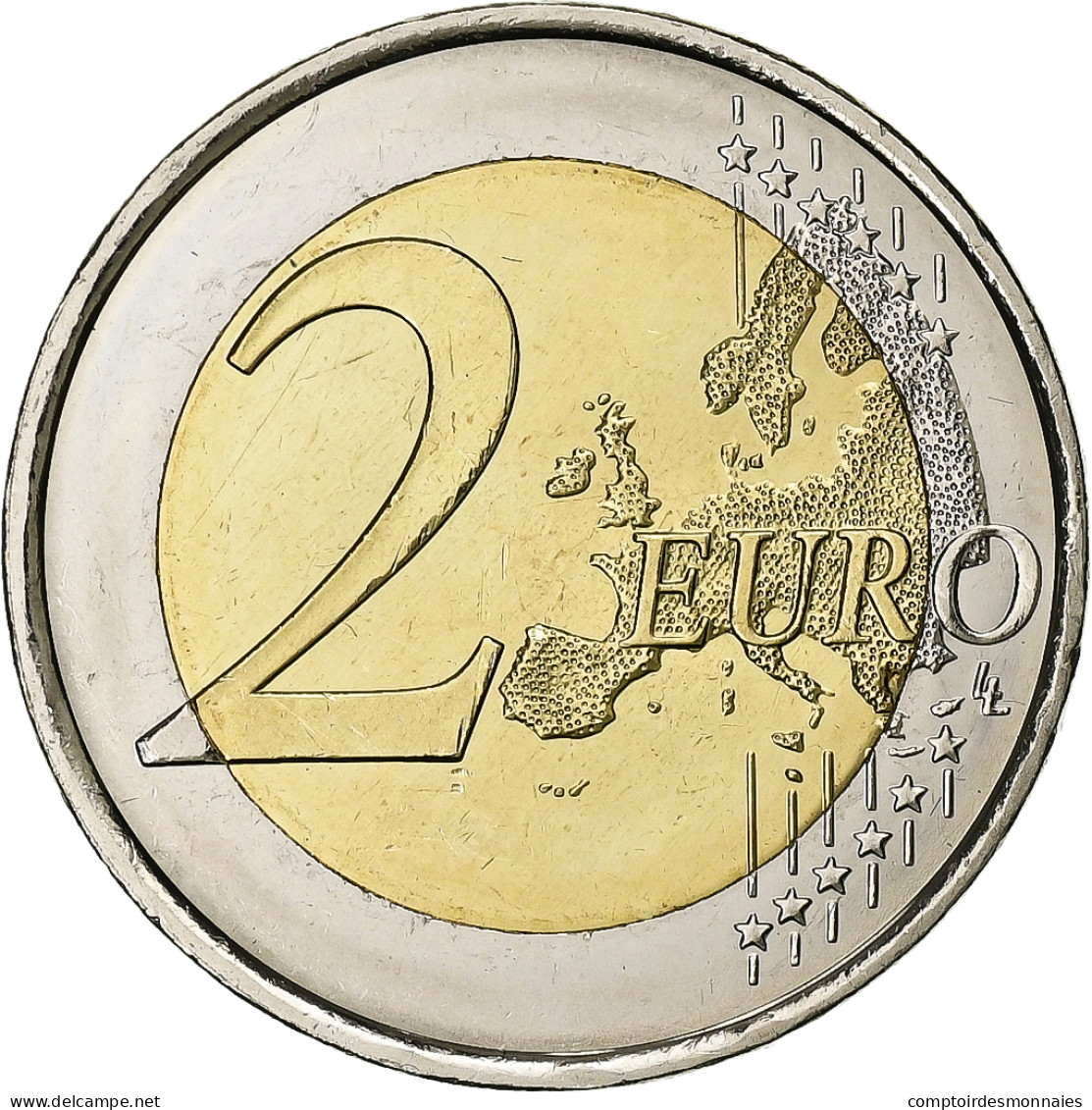 Espagne, 2 Euro, 2015, Madrid, 30 Ans   Drapeau Européen, SPL+, Bimétallique - Spain