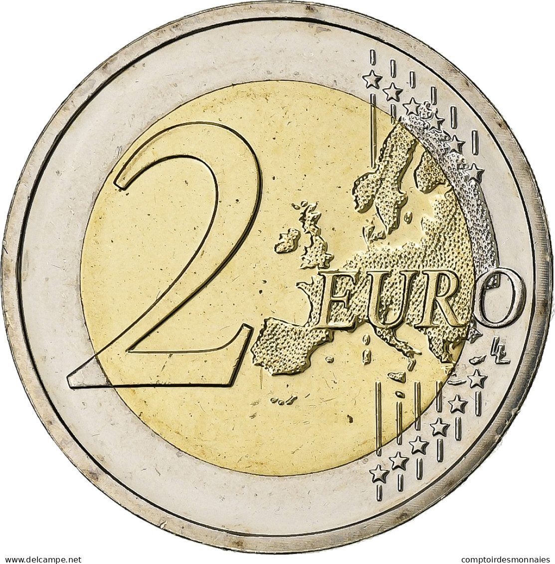 Pays-Bas, 2 Euro, Drapeau Européen, 2015, SPL+, Bimétallique - Pays-Bas