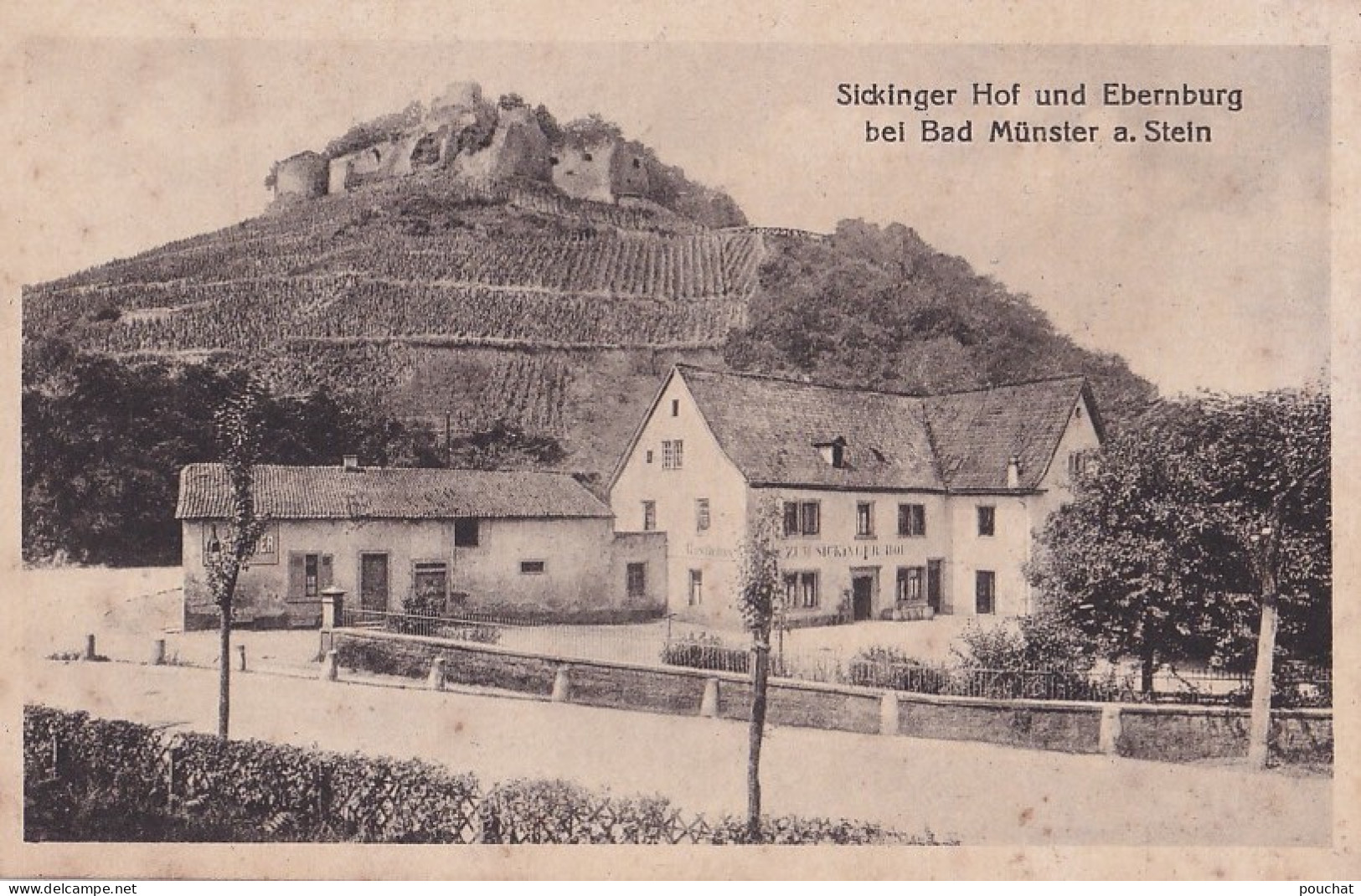 B6- BAD MUNSTER  A. STEIN -  SICKINGER HOF UND EBERNBURG   - ( 2 SCANS ) - Bad Muenster A. Stein - Ebernburg