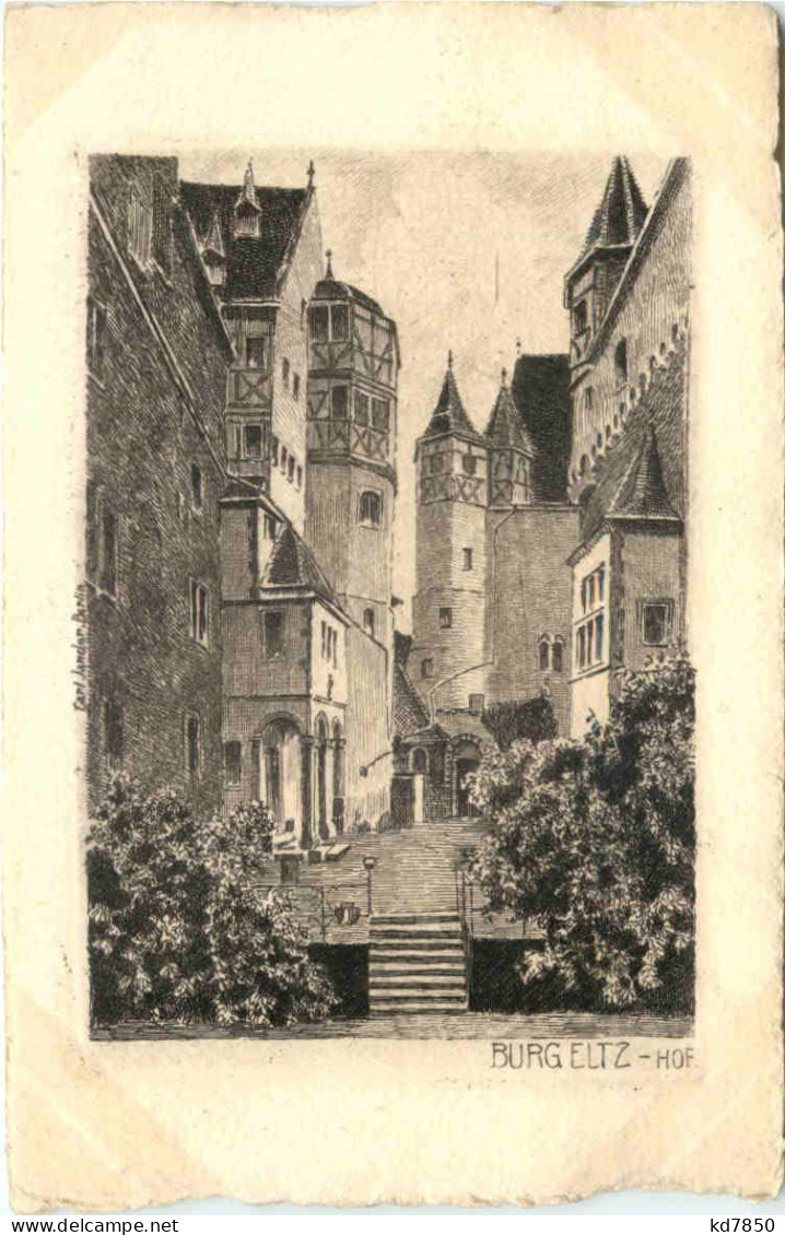 Burg Eltz - Radierung - Mayen