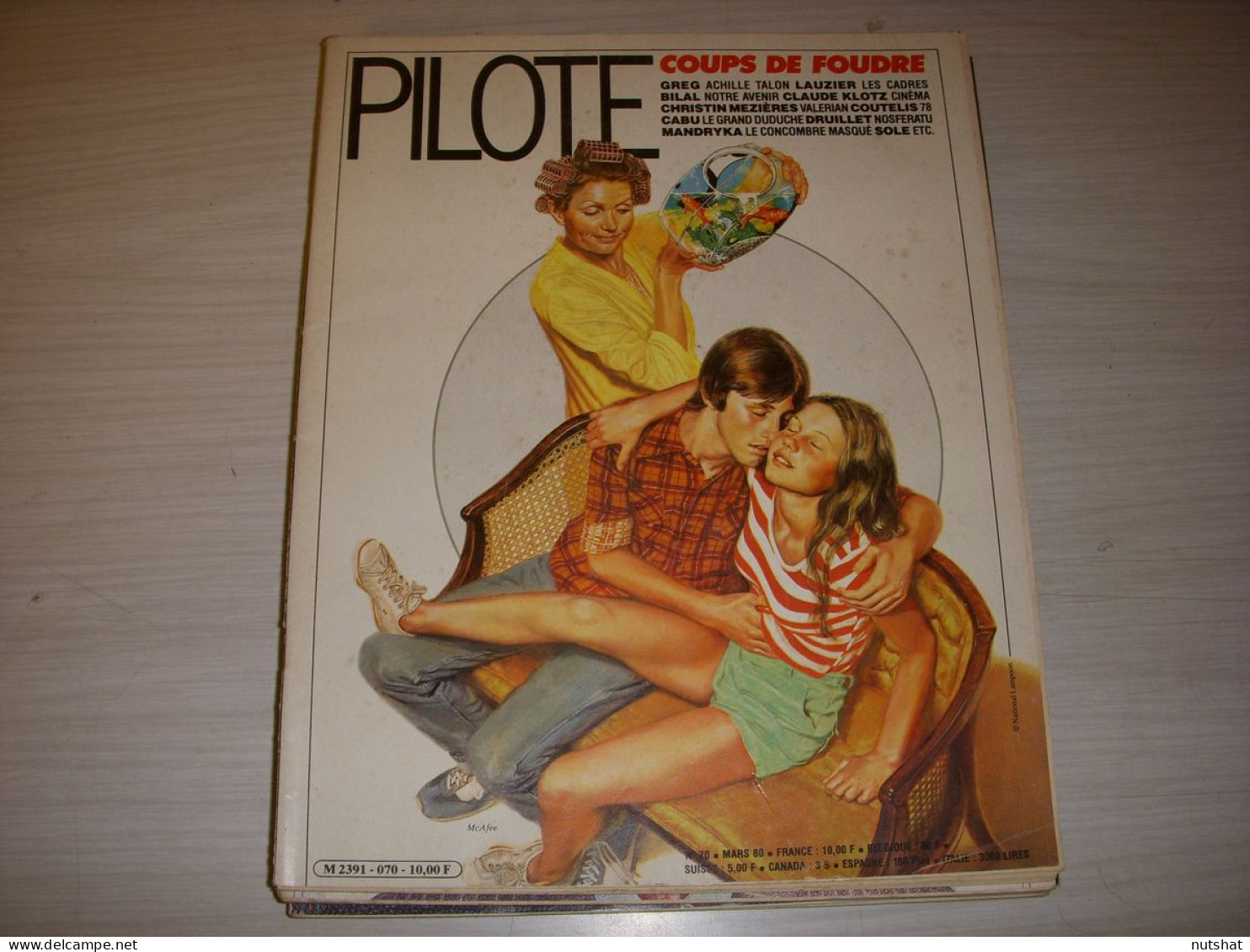 PILOTE MENSUEL 70 03.80 CAMPAGNE ANTI TABAC MICHEL BERGER TALKING HEADS - Pilote