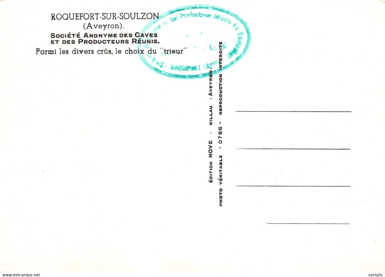 12-ROQUEFORT SUR SOULZON-N°3761-D/0327 - Roquefort