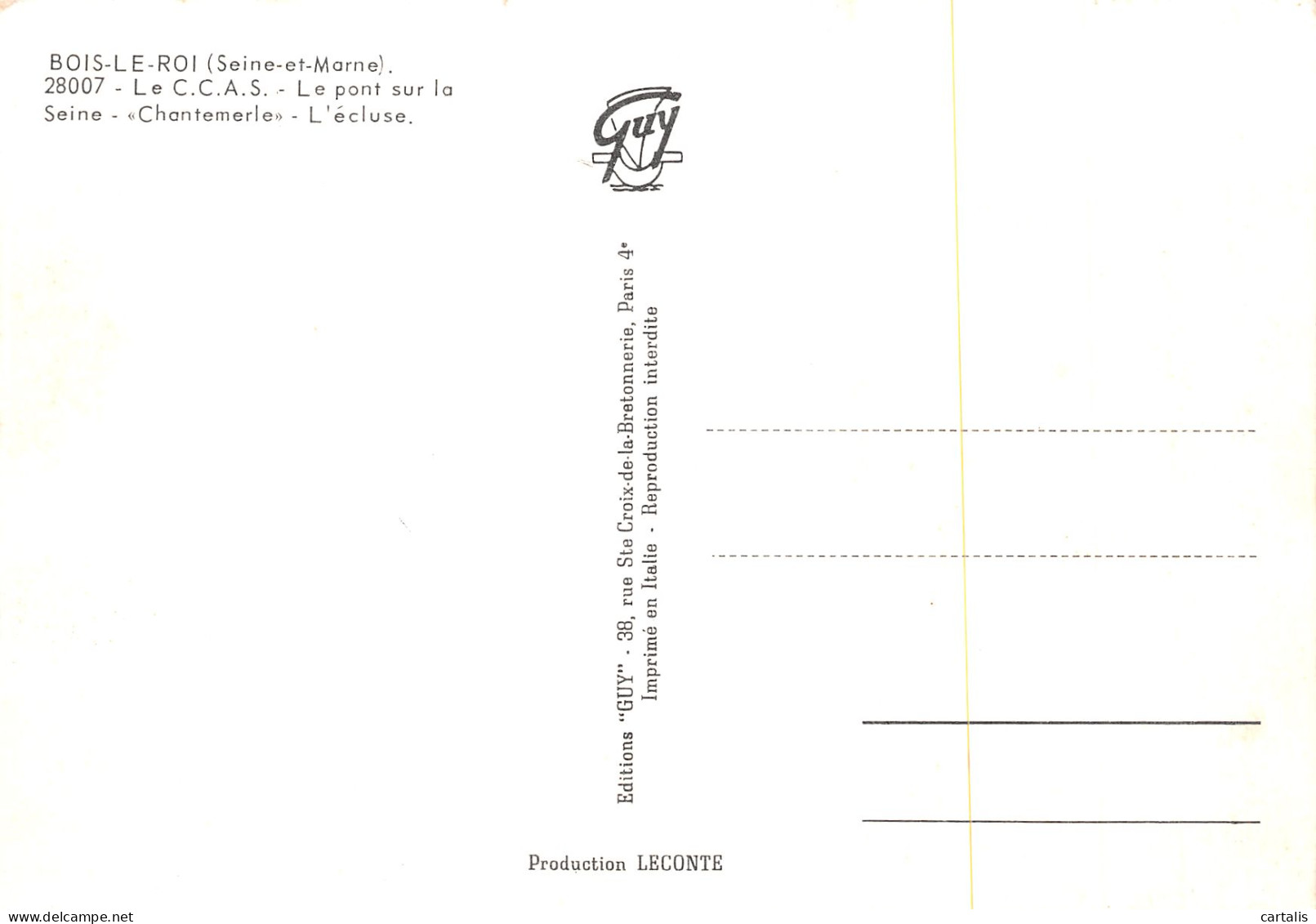 77-BOIS LE ROI-N°3762-B/0091 - Bois Le Roi