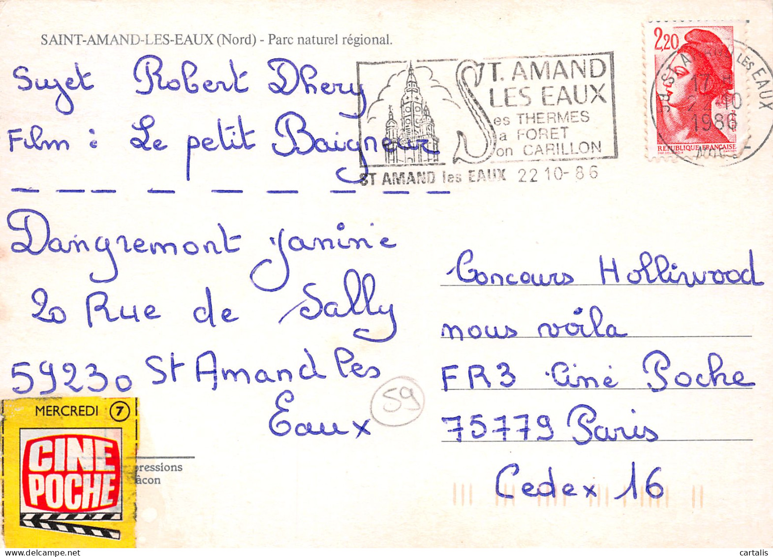 59-SAINT AMAND LES EAUX-N°3762-D/0175 - Saint Amand Les Eaux