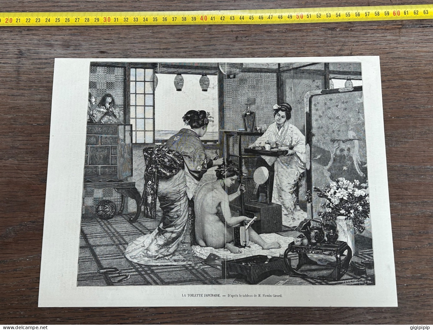 1873 ILL2 TOILETTE JAPONAISE. — D'après Le Tableau De M. Firmin Girard. - Collections