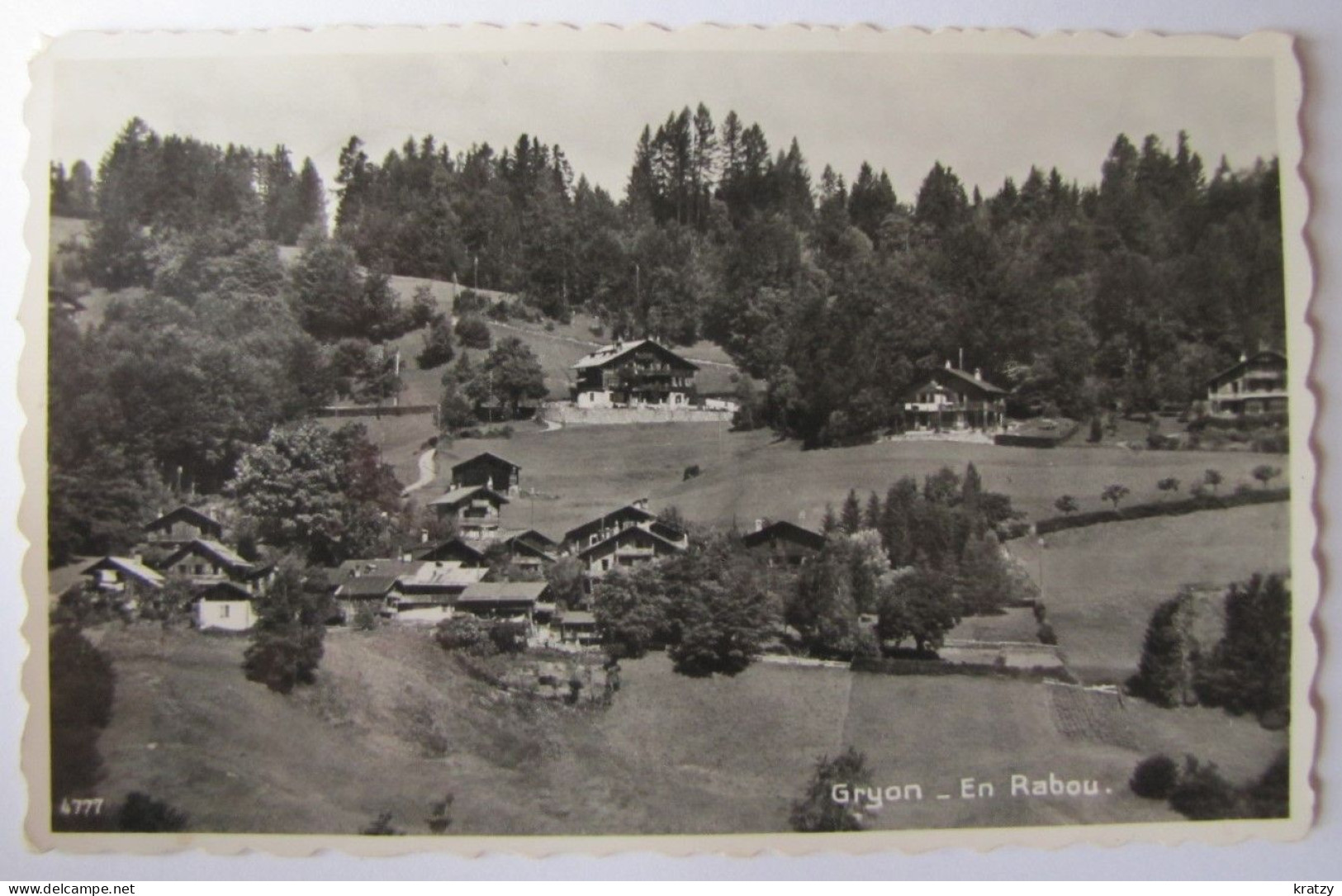 SUISSE - VAUD - LES DIABLERETS - GRYON - En Rabou - 1953 - Les Diablerets