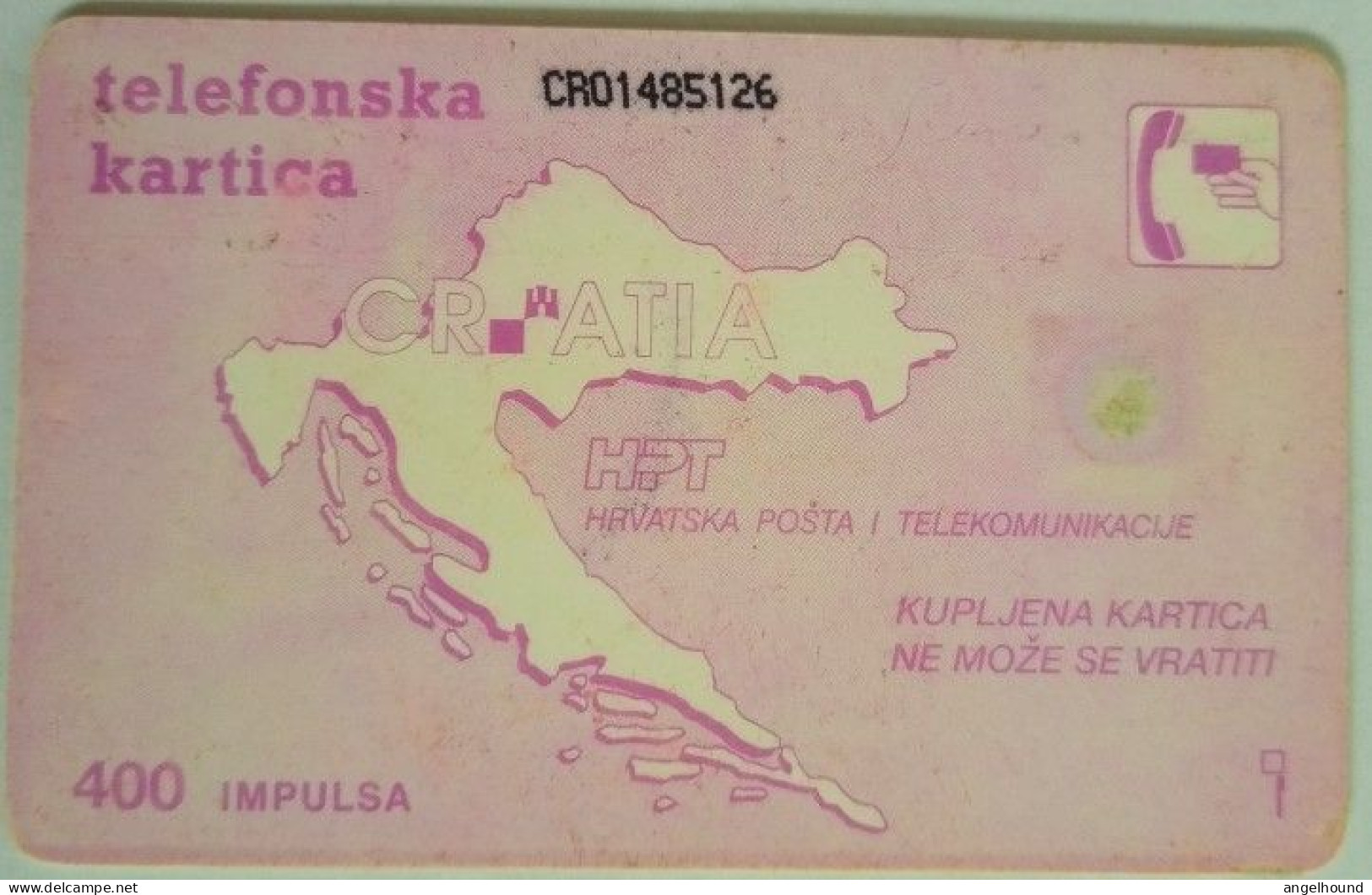 Croatia 400 Units Chip Card - HPB - Kroatië