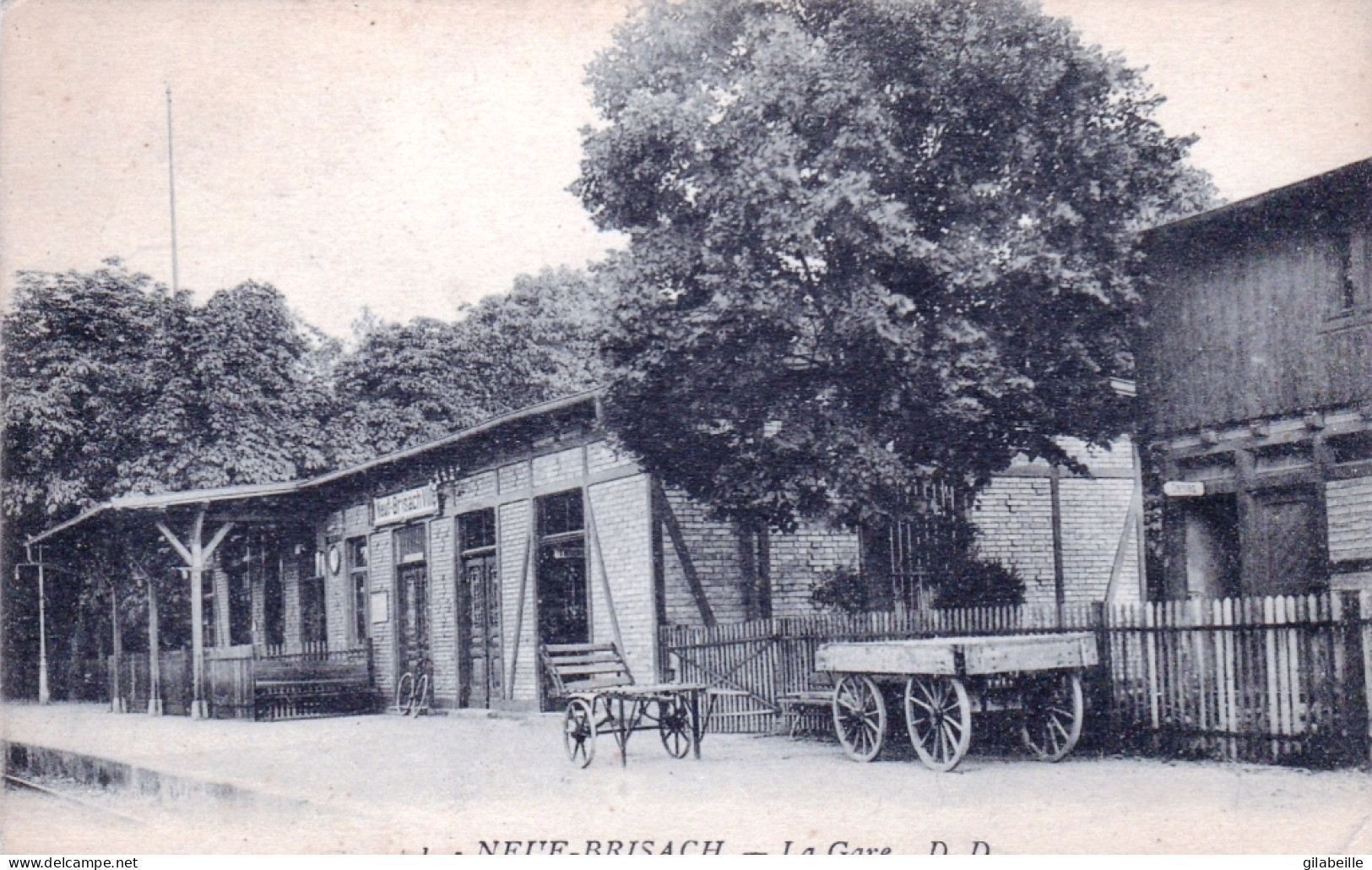68 - Haut Rhin - NEUF BRISACH - La Gare - Neuf Brisach