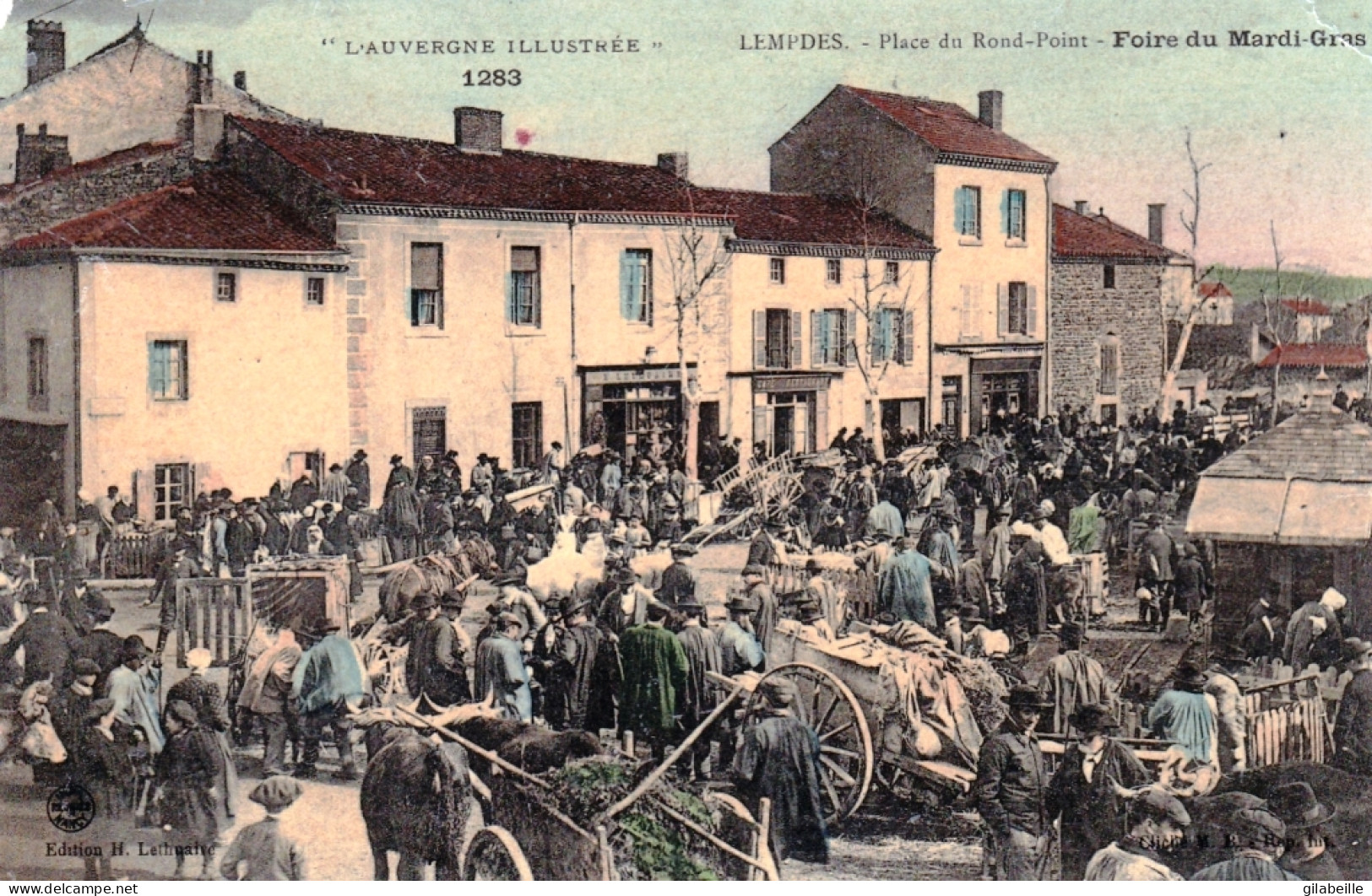 63 - Puy De Dome - LEMPDES Place Du Rond Point - Foire Du Mardi Gras - Lempdes