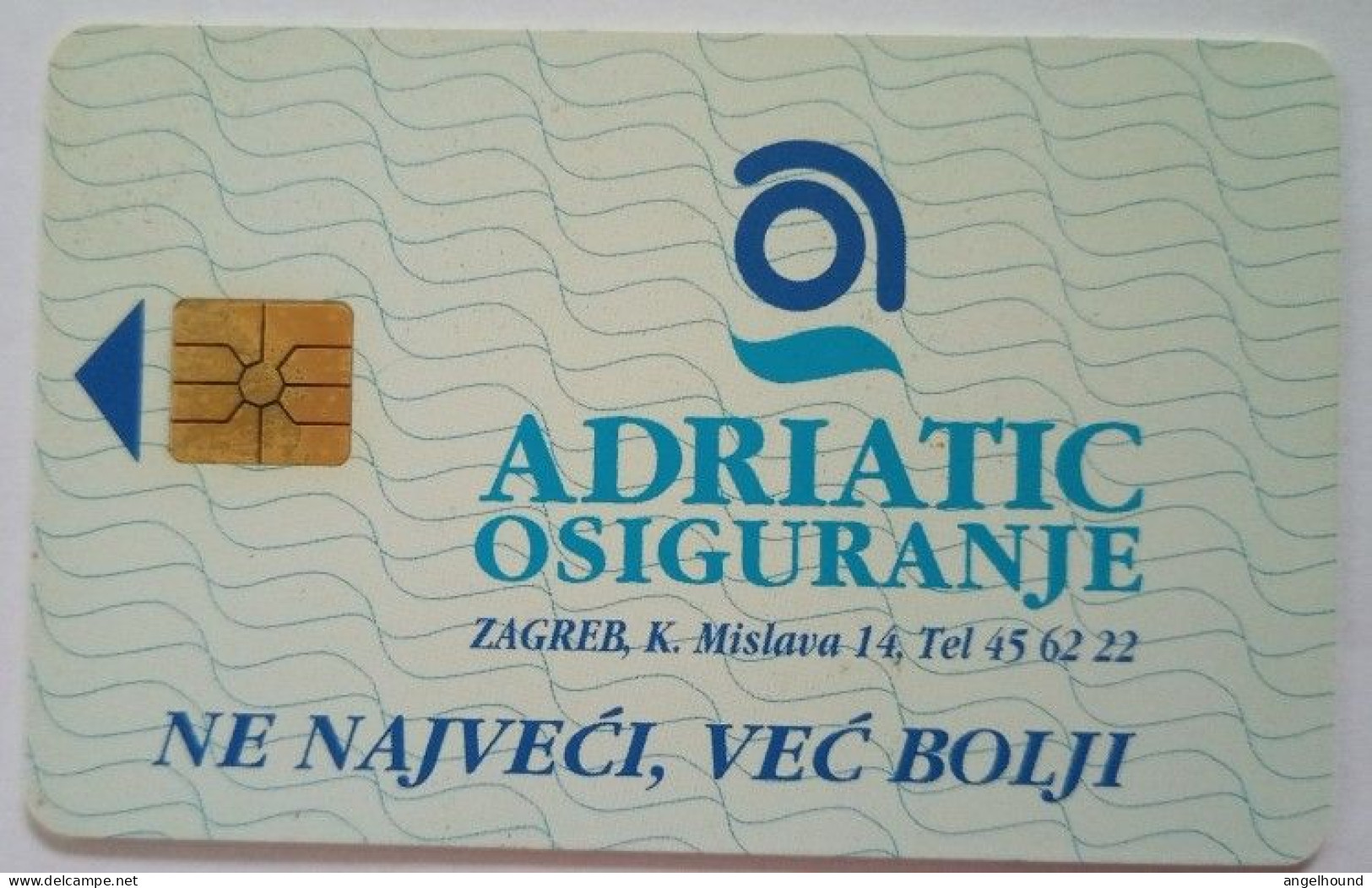 Croatia 100 Units Chip Card - Adriatic Osiguranje - Croazia