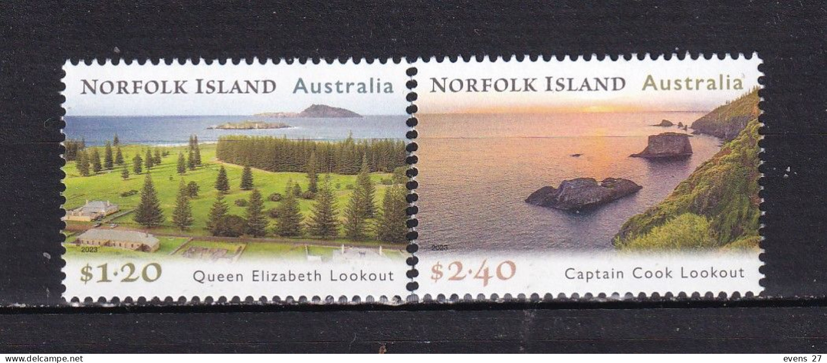 NORFOLK ISLAND-2023-LOOKOUTS-MNH.. - Isola Norfolk