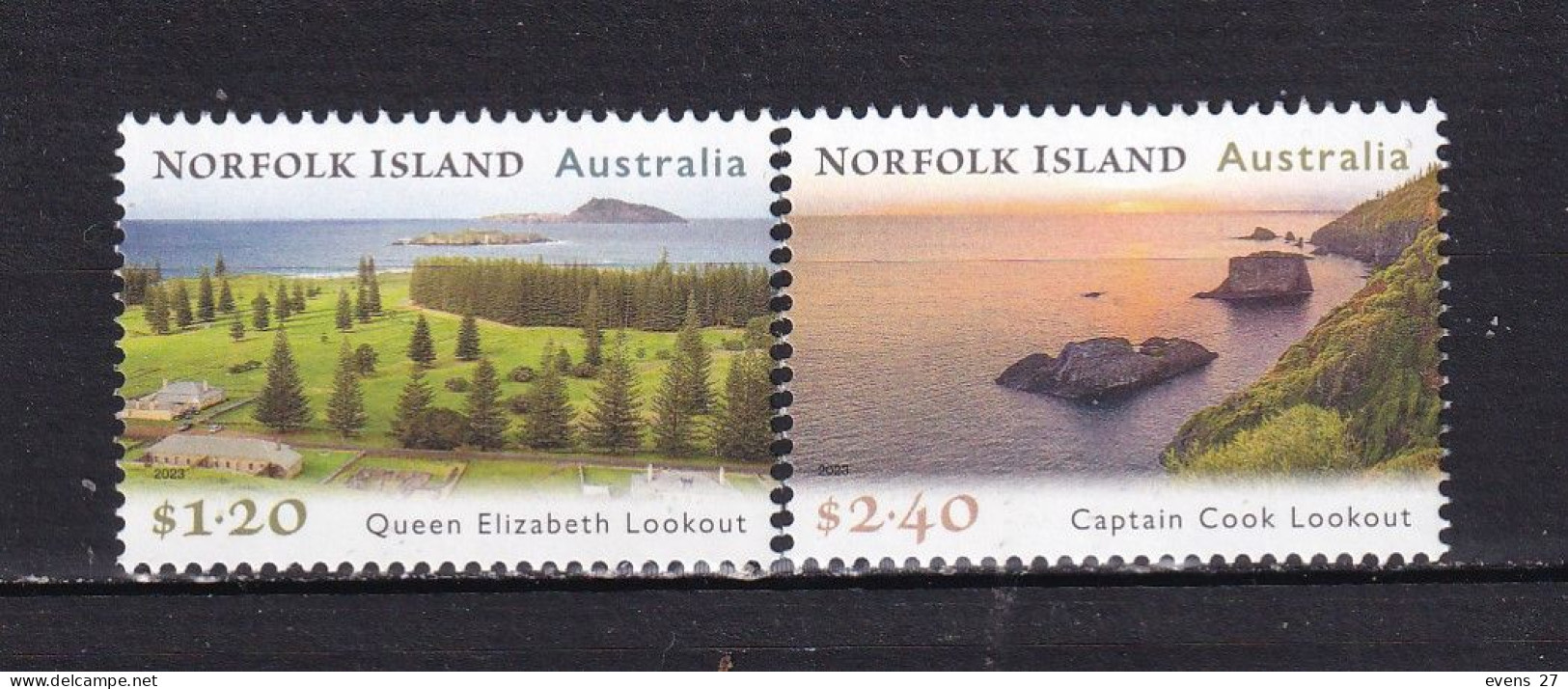 NORFOLK ISLAND-2023-LOOKOUTS-MNH.. - Norfolkinsel