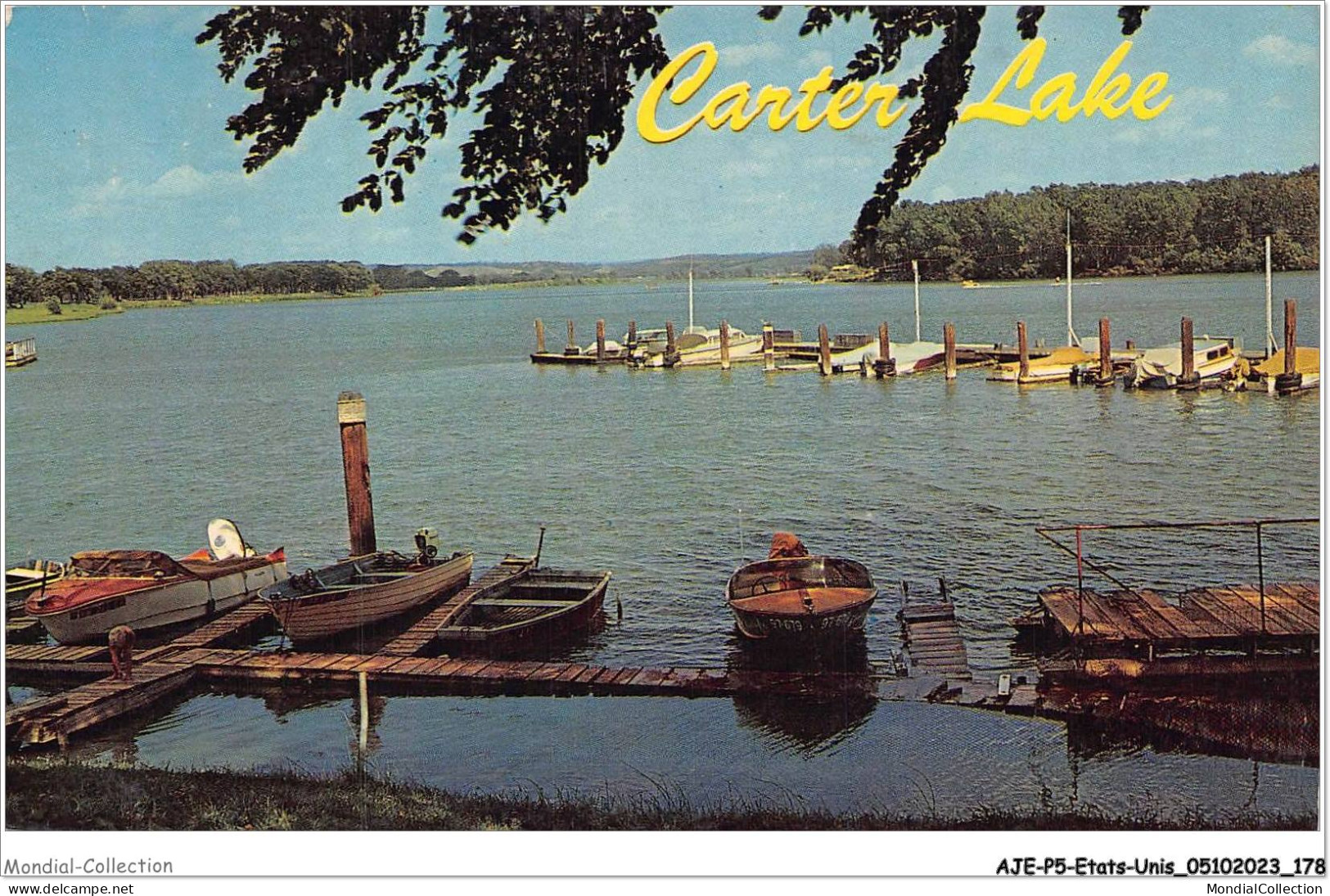 AJEP5-ETATS-UNIS-0487 - Carter  Lake Boat Docks- OMAHA - NEBRASKA - Omaha