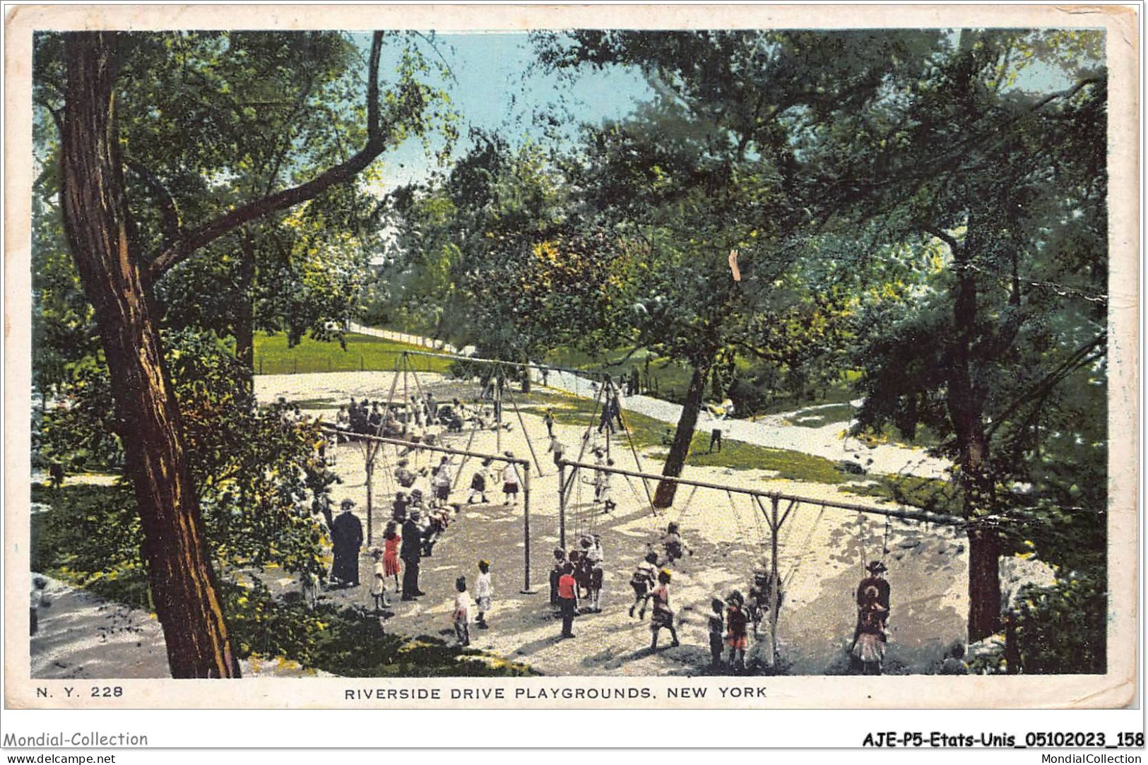 AJEP5-ETATS-UNIS-0477 - Riverside Drive Playgrounds - NEW YORK - Parken & Tuinen