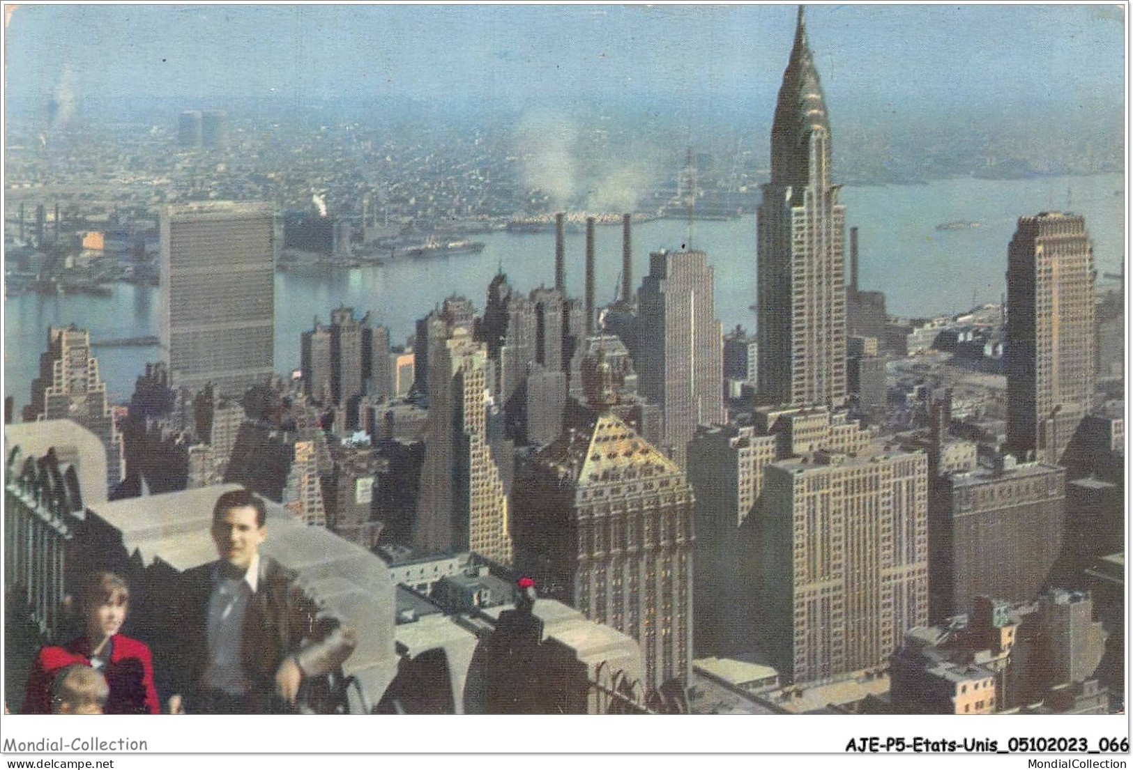 AJEP5-ETATS-UNIS-0431 - Looking Northeast From - R-C-A BUILDING - SHOWING CHRYSLER - GRAND CENTRAL - Multi-vues, Vues Panoramiques