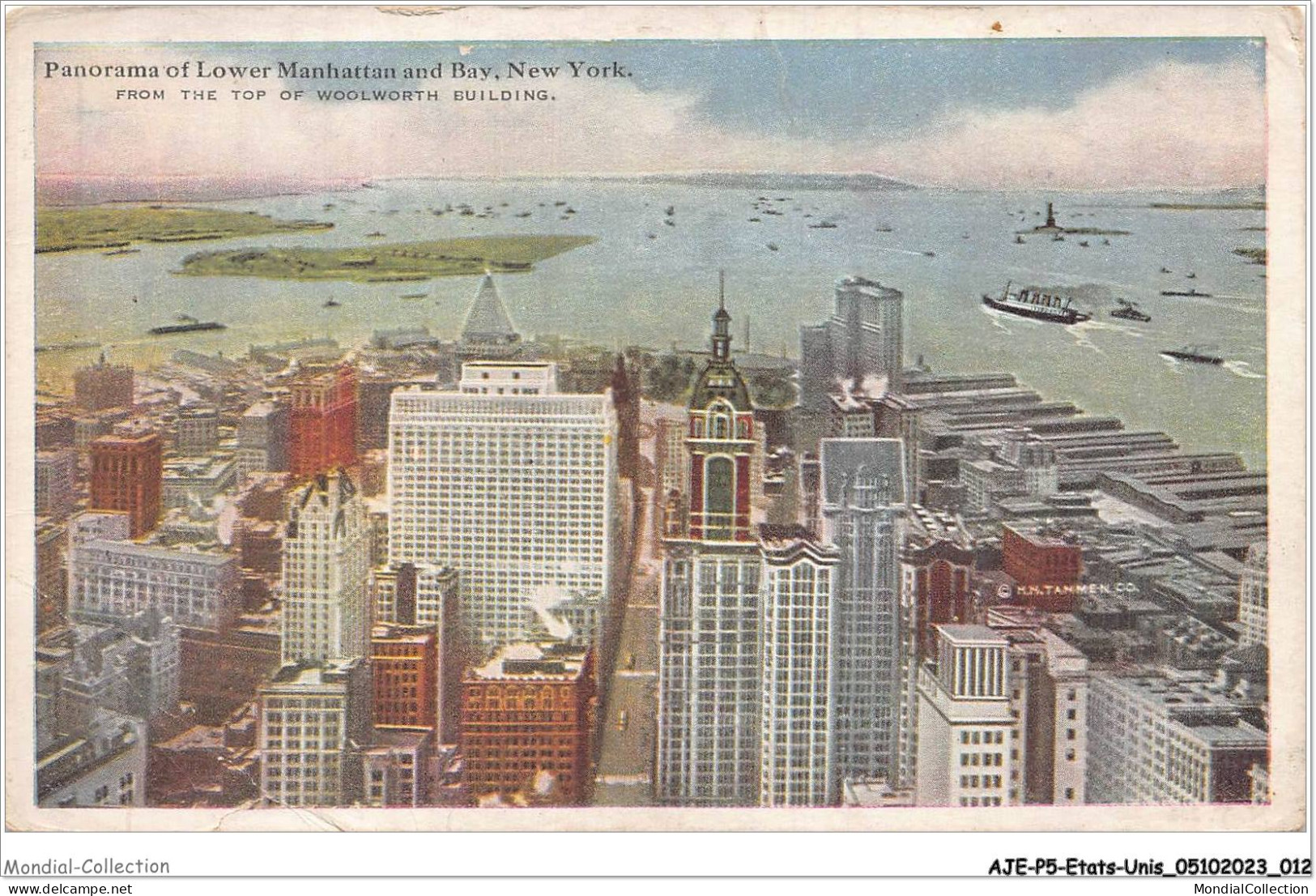 AJEP5-ETATS-UNIS-0403 - Panorama Of Lower Manhattan And Bay - NEW YORK - Manhattan