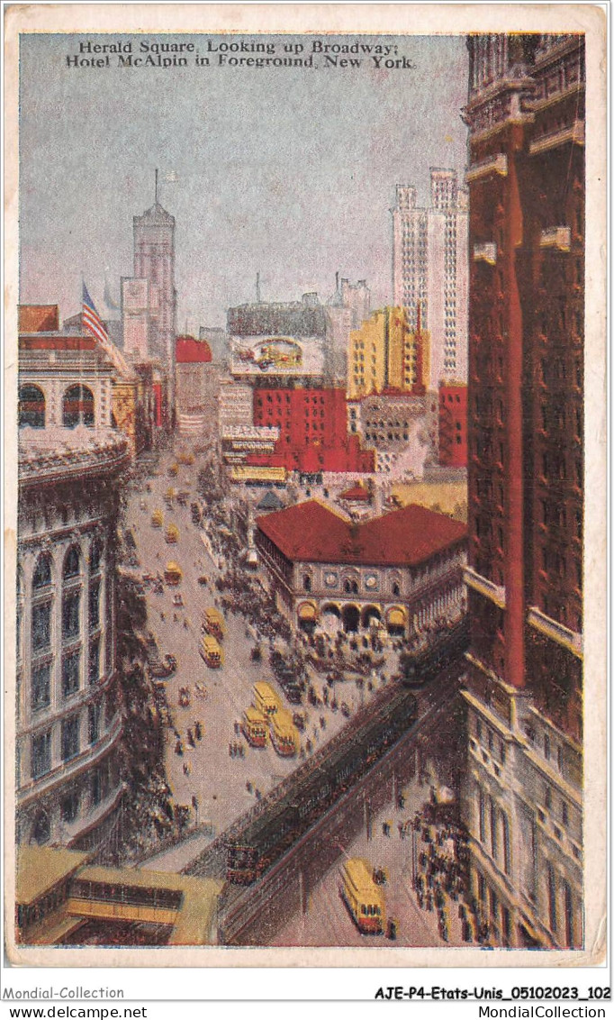 AJEP4-ETATS-UNIS-0332 - Herald Square - Looking Up Broadway - Hotel Mcalpin In Foreground - NEW YORK - Panoramic Views