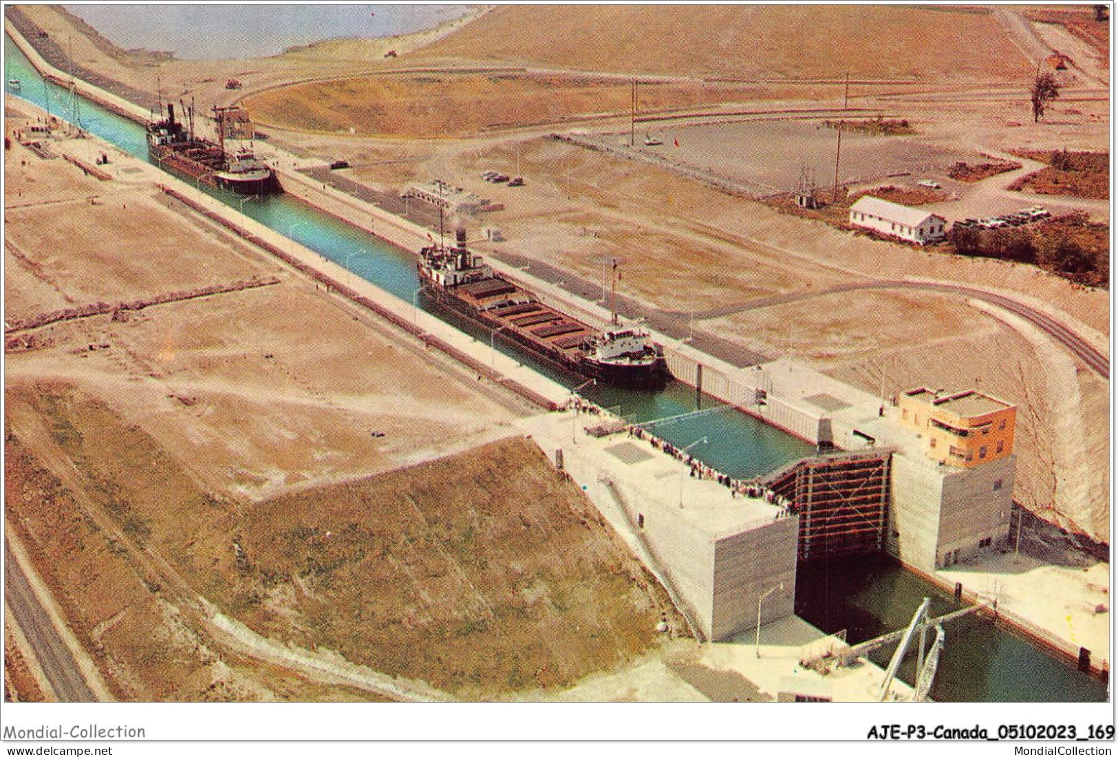 AJEP3-CANADA-0273 - Aerial View Of The Dwight D - Eisenhower Lock On The Great - ST-LAWRENCE SEAWAY AND POWER PROJECT - Other & Unclassified