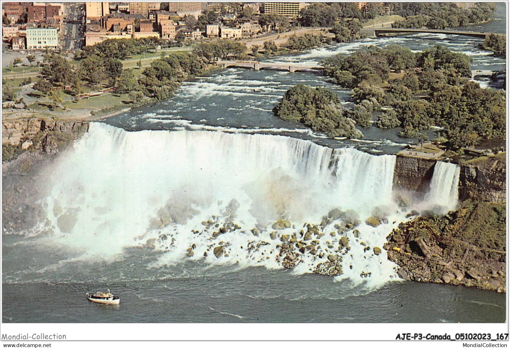 AJEP3-CANADA-0272 - NIAGARA FALLS - ONTARIO - CANADA - A Bird's Eye View Of The American Falls  - Other & Unclassified