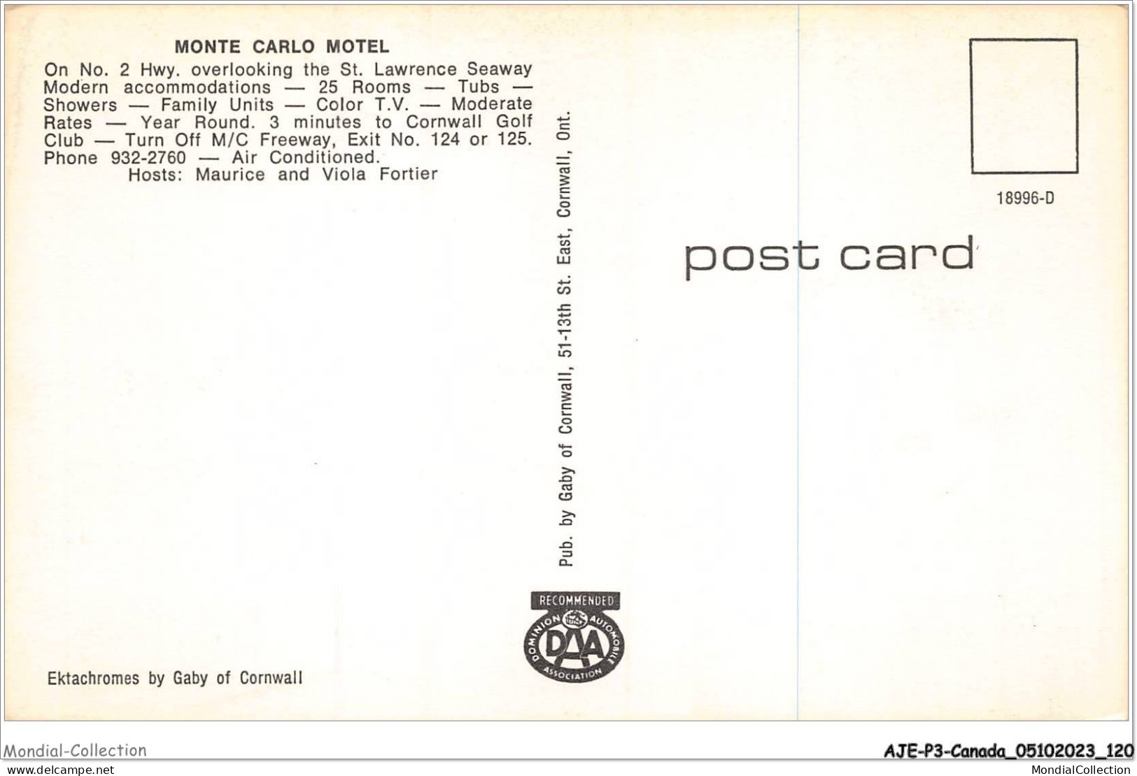 AJEP3-CANADA-0248 - Monte Carlo Motel - Other & Unclassified