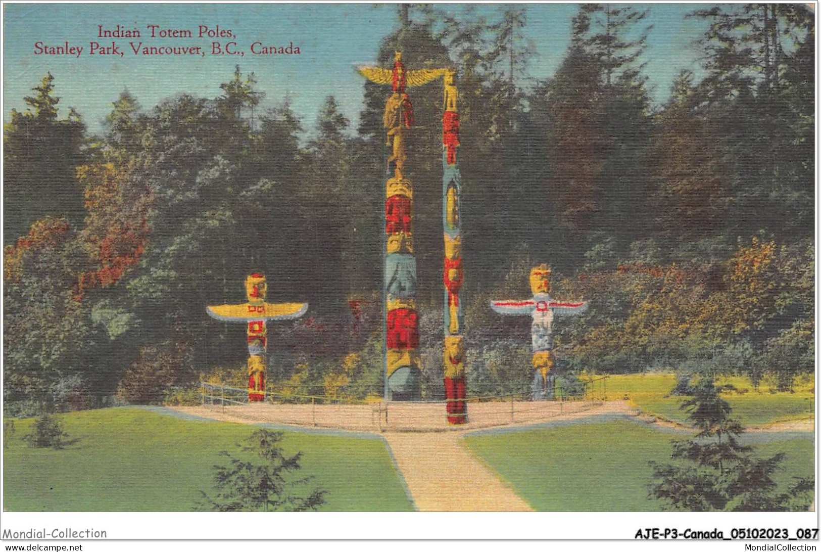 AJEP3-CANADA-0232 - Indian Totem Poles - Stanley Park - Vancouver - B-C - CANADA - Other & Unclassified