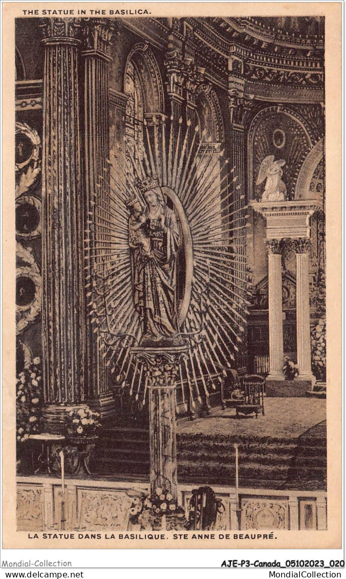 AJEP3-CANADA-0199 - La Statue Dans La Basilique - STE ANNE DE BEAUPRE - Ste. Anne De Beaupré