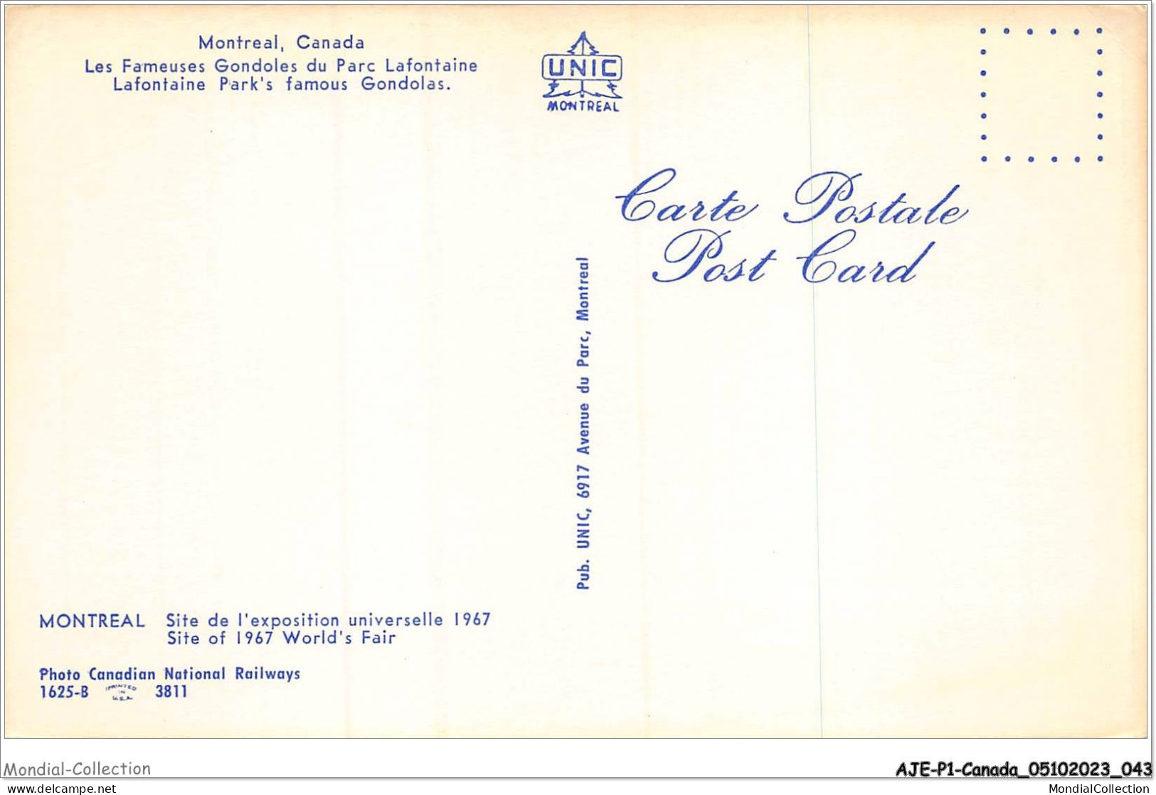 AJEP1-CANADA-0022 - MONTREAL - Canada - Les Fameuses Gondoles Du Parc Lafontaine - Montreal