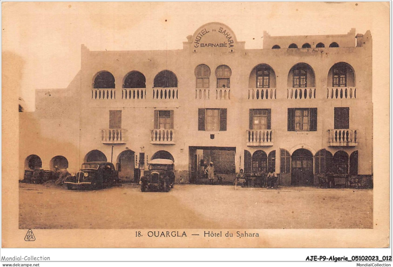 AJEP9-ALGERIE-0819 - OUARGLA - Hôtel Du Sahara - Ouargla