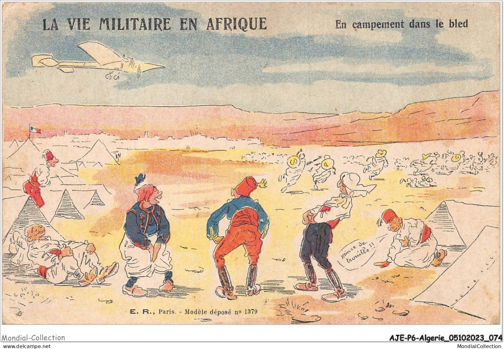 AJEP6-ALGERIE-0544 - LA VIE MILITAIRE EN AFRIQUE - En Campement Dans Le Bled - Professioni