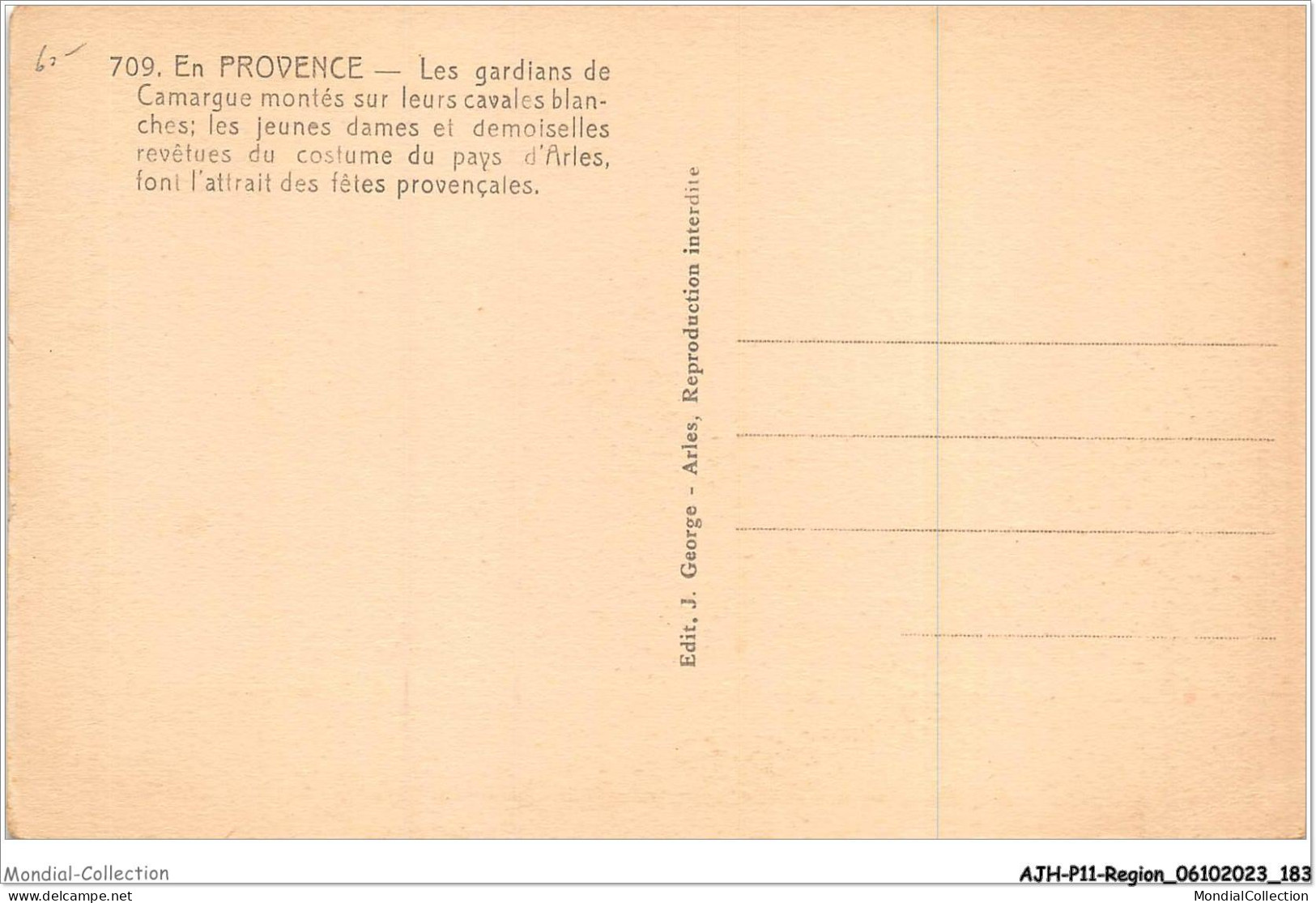 AJHP11-REGION-0994 - EN PROVENCE - Les Gardians De Camargue Montés Sur Leurs Cavales Blanches - Provence-Alpes-Côte D'Azur