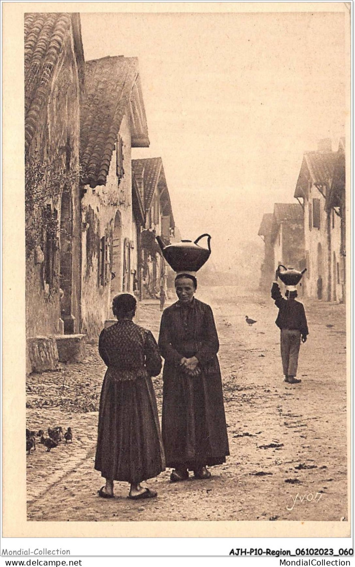 AJHP10-REGION-0832 - LES LANDES DE GASCOGNE - Un Brin De Causette Au Retour De La Corvée D'eau - Aquitaine