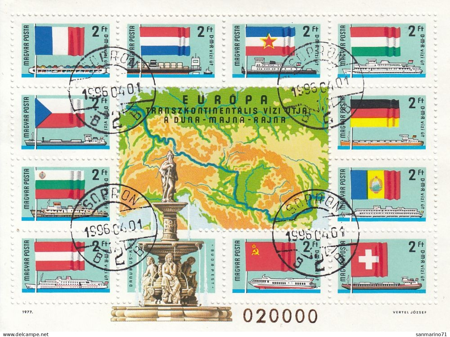 HUNGARY Block 128,used,hinged - Postzegels