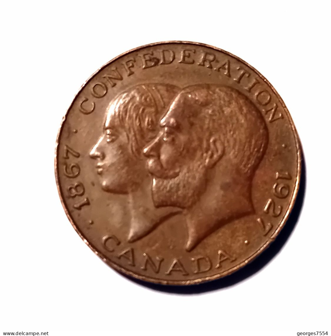 1867 Confédération 1927 Médaille Du CANADA - George V Et La Reine Victoria - Altri & Non Classificati
