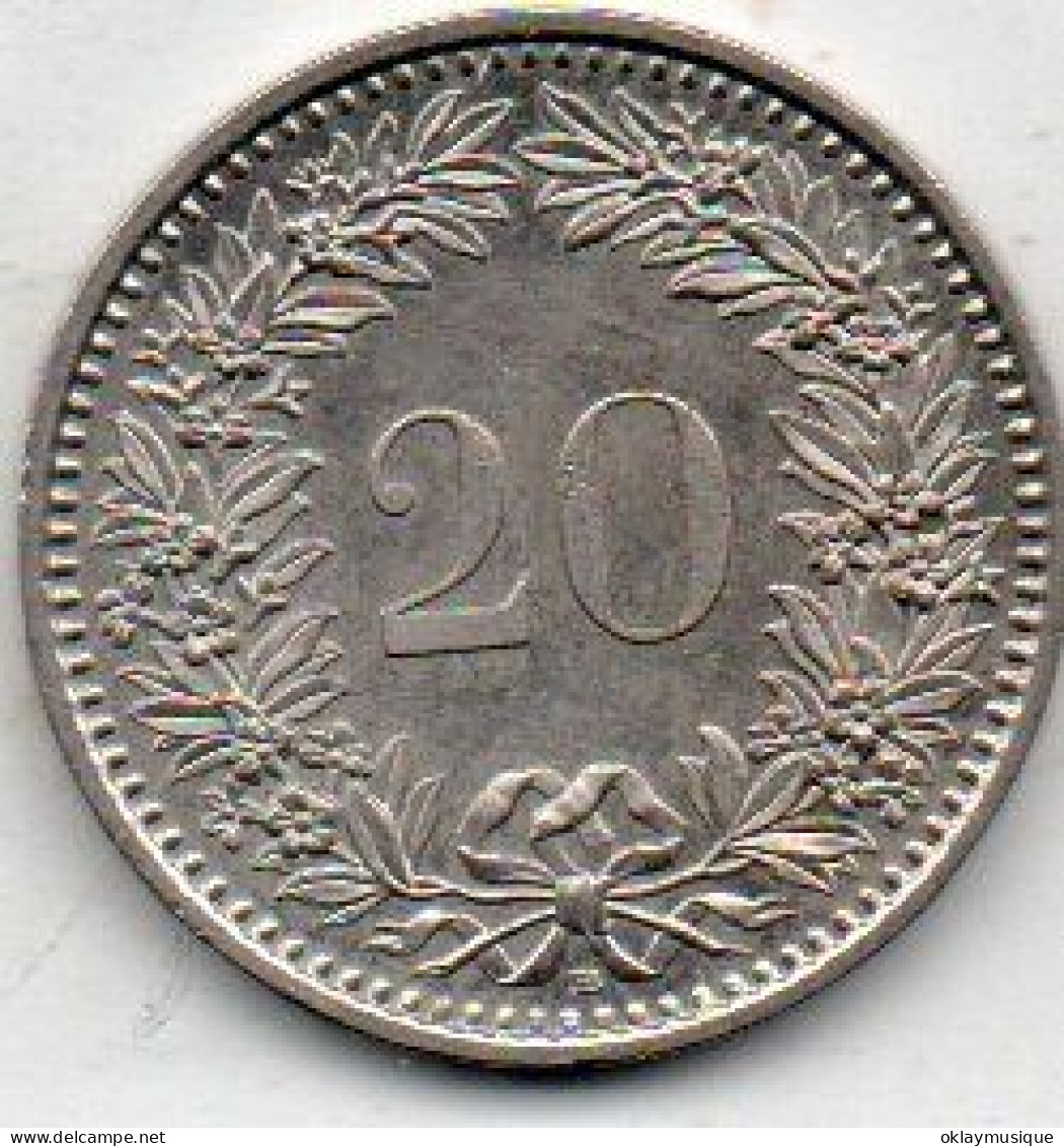 20 Centimes 1957 - 20 Centimes / Rappen